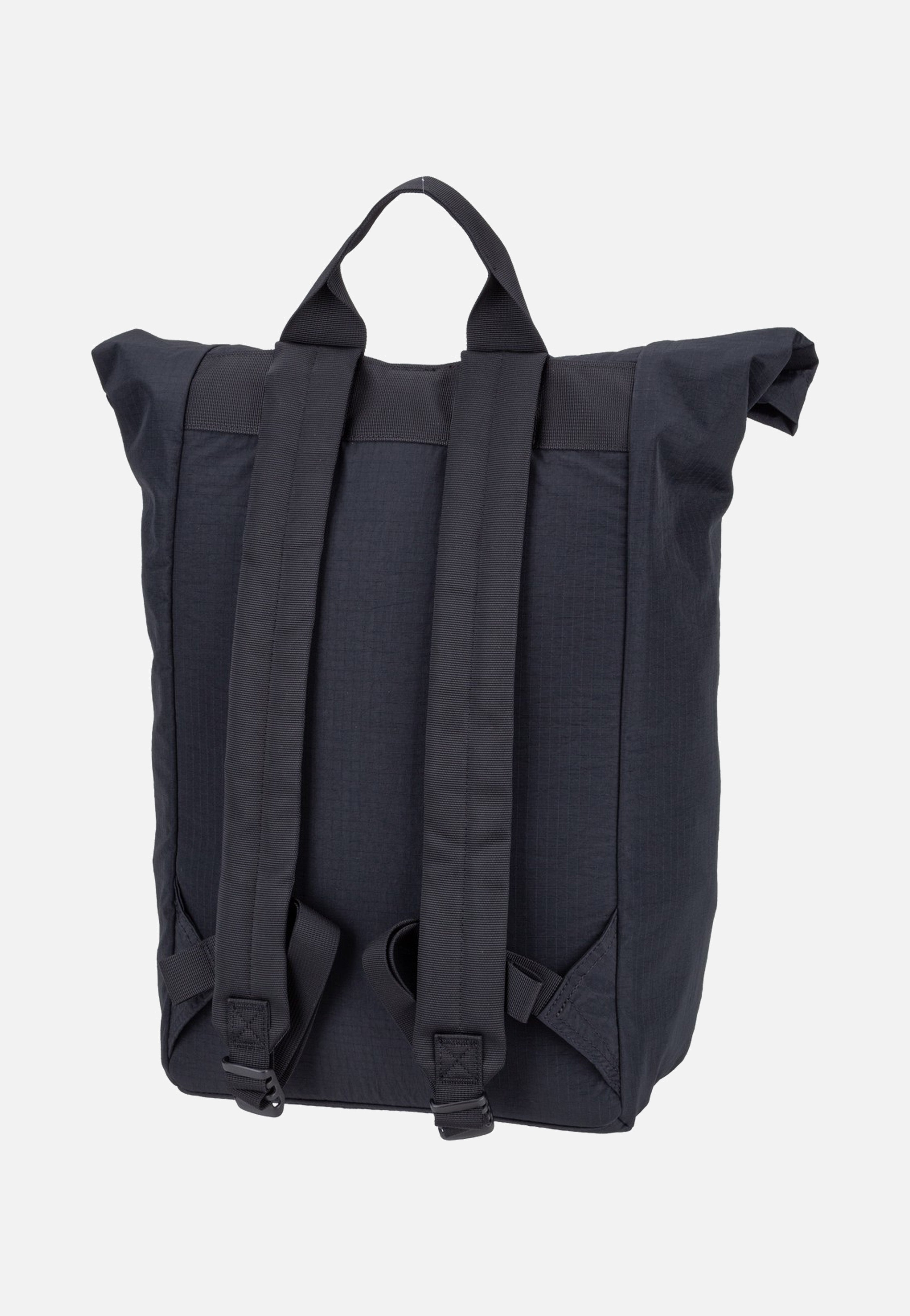 Sandqvist Grid Rolltop 16' Black Rolltop Rucksack