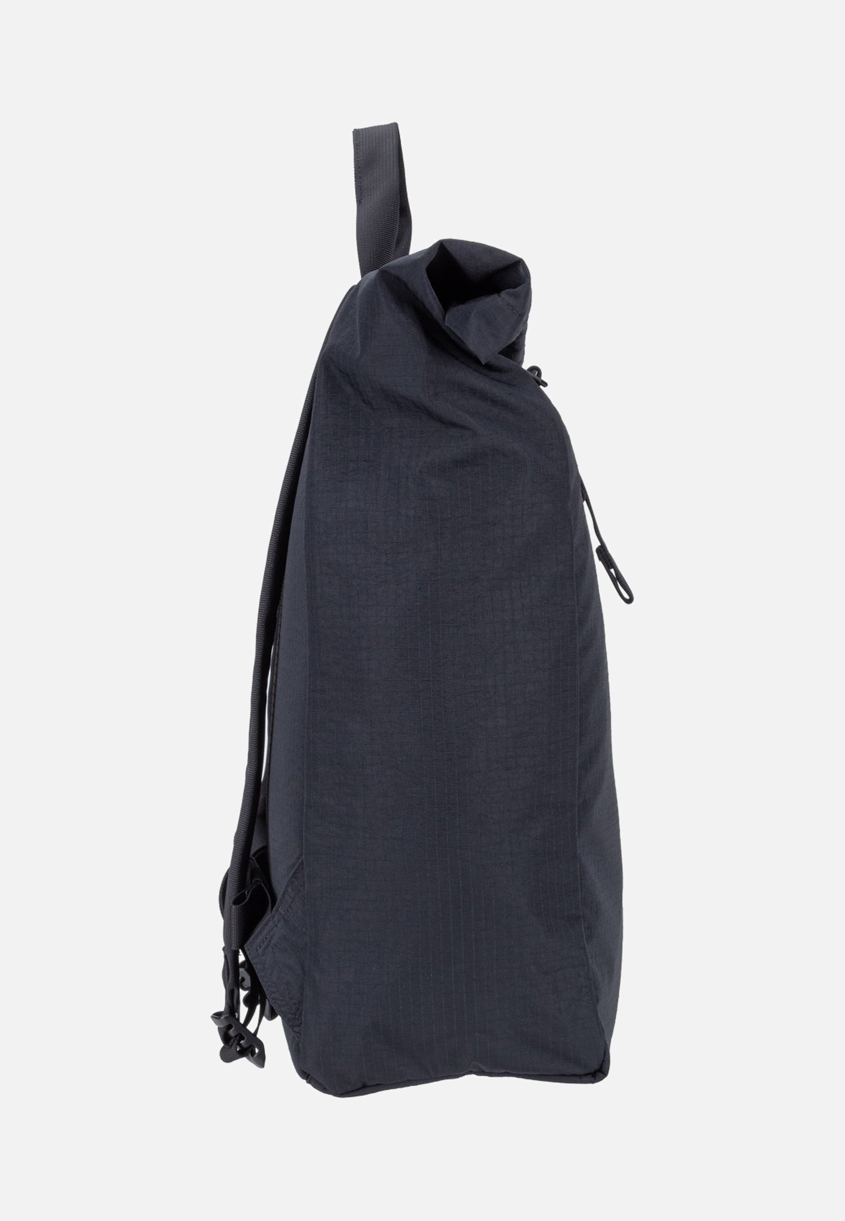 Sandqvist Grid Rolltop 16' Black Rolltop Rucksack