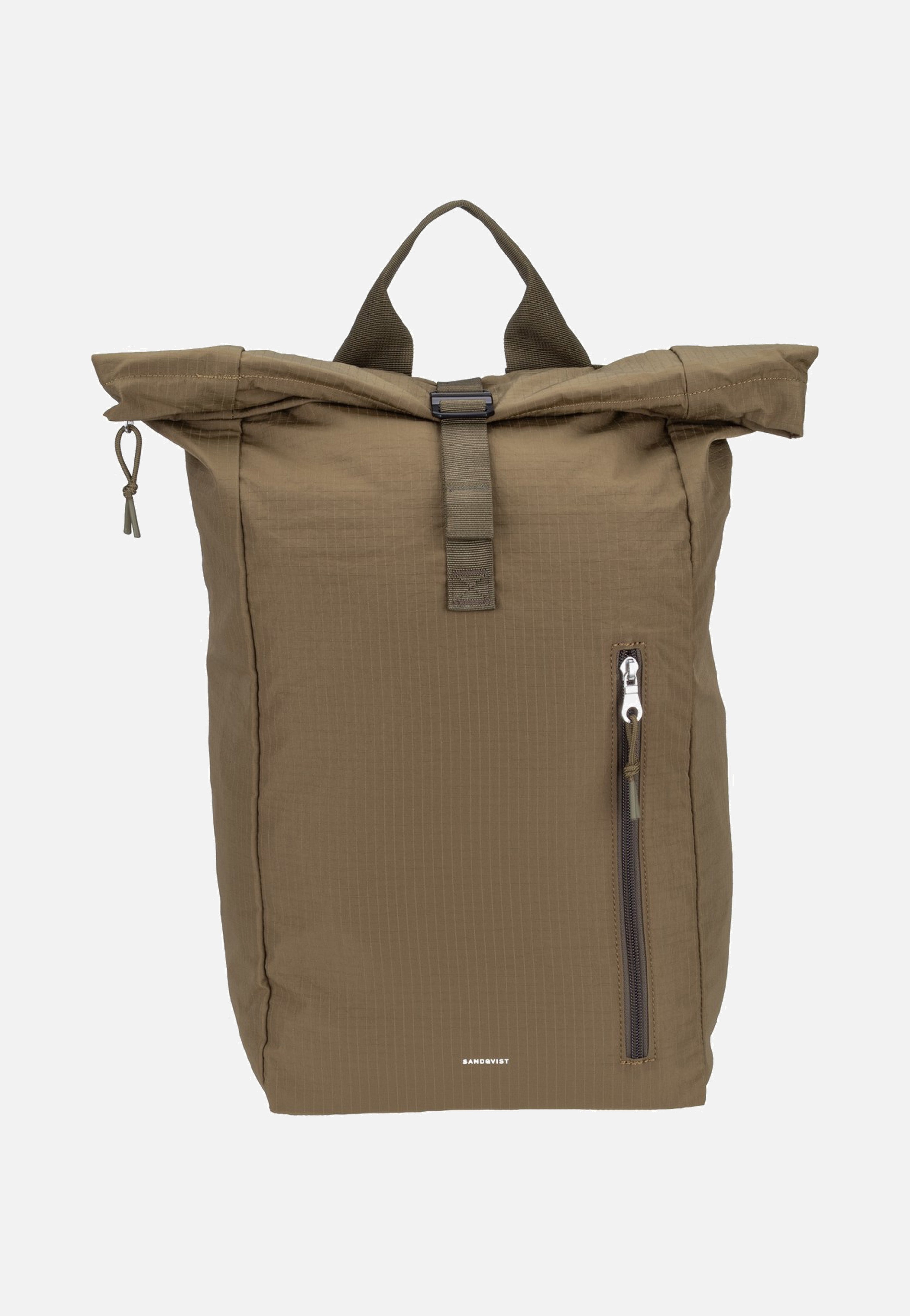 Sandqvist Grid Rolltop 16' Olive Rolltop Rucksack