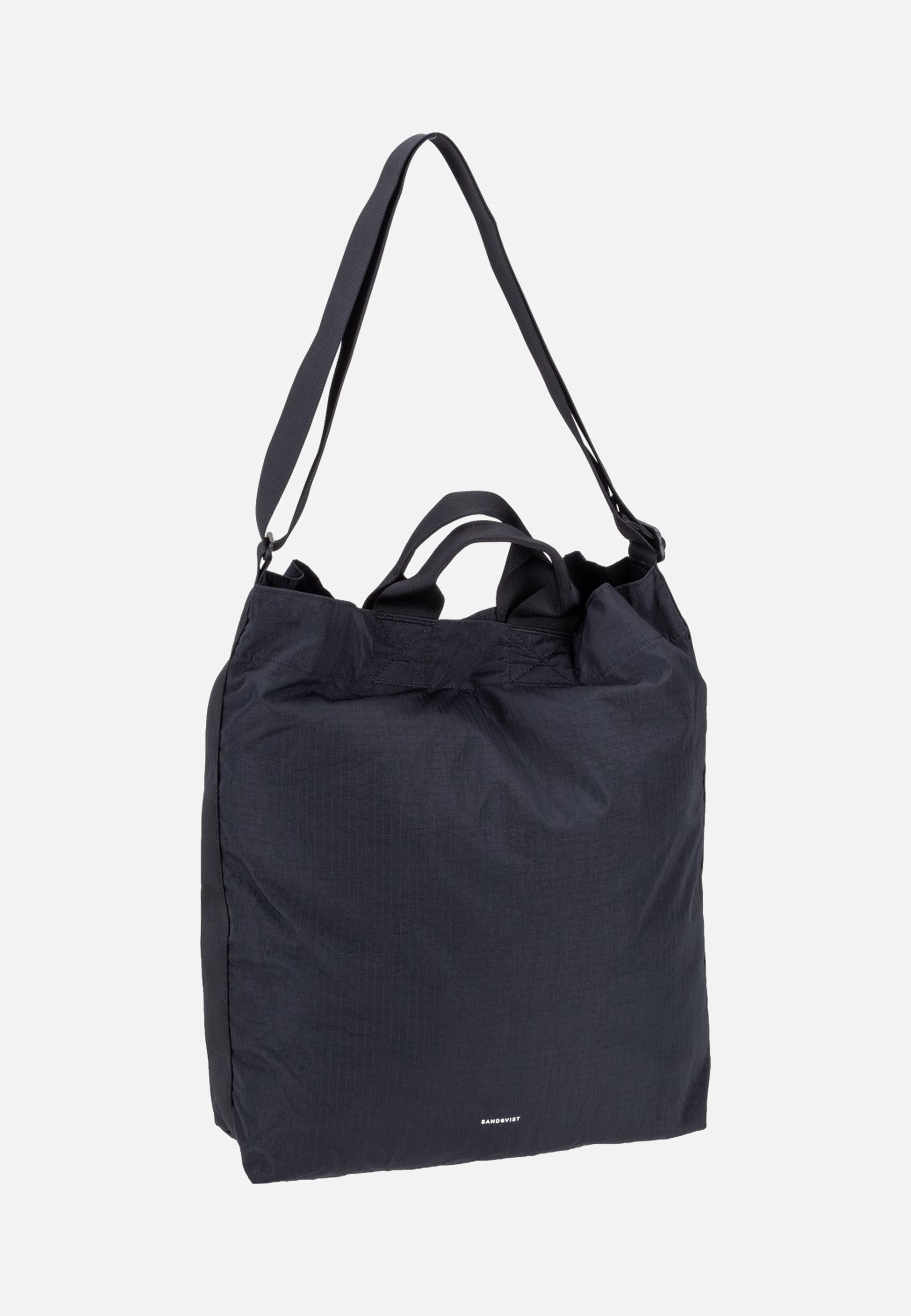 Sandqvist Grid Shoulder 904 Black Hobo Bag