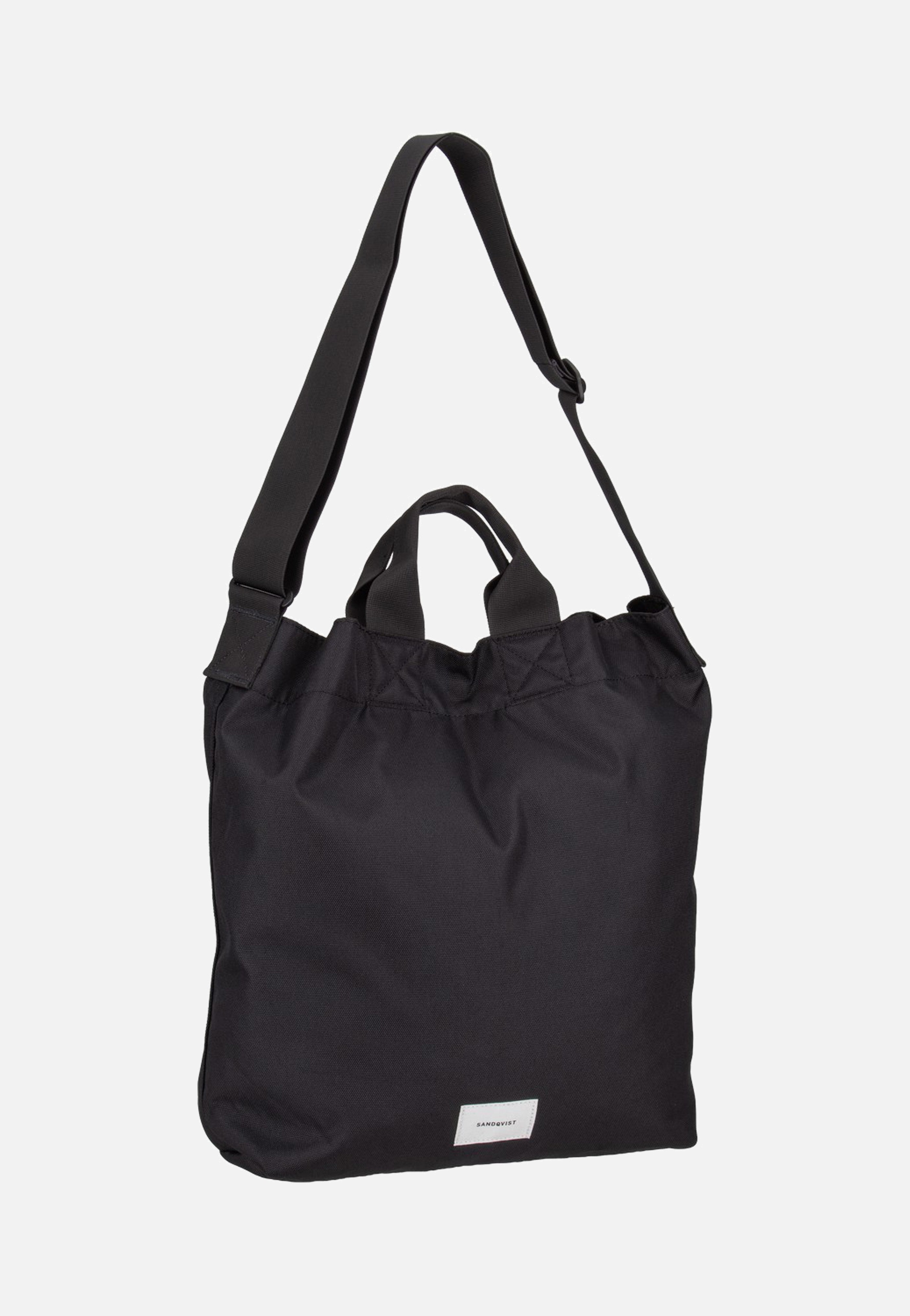 Sandqvist Ground Shopper Black Hobo Bag