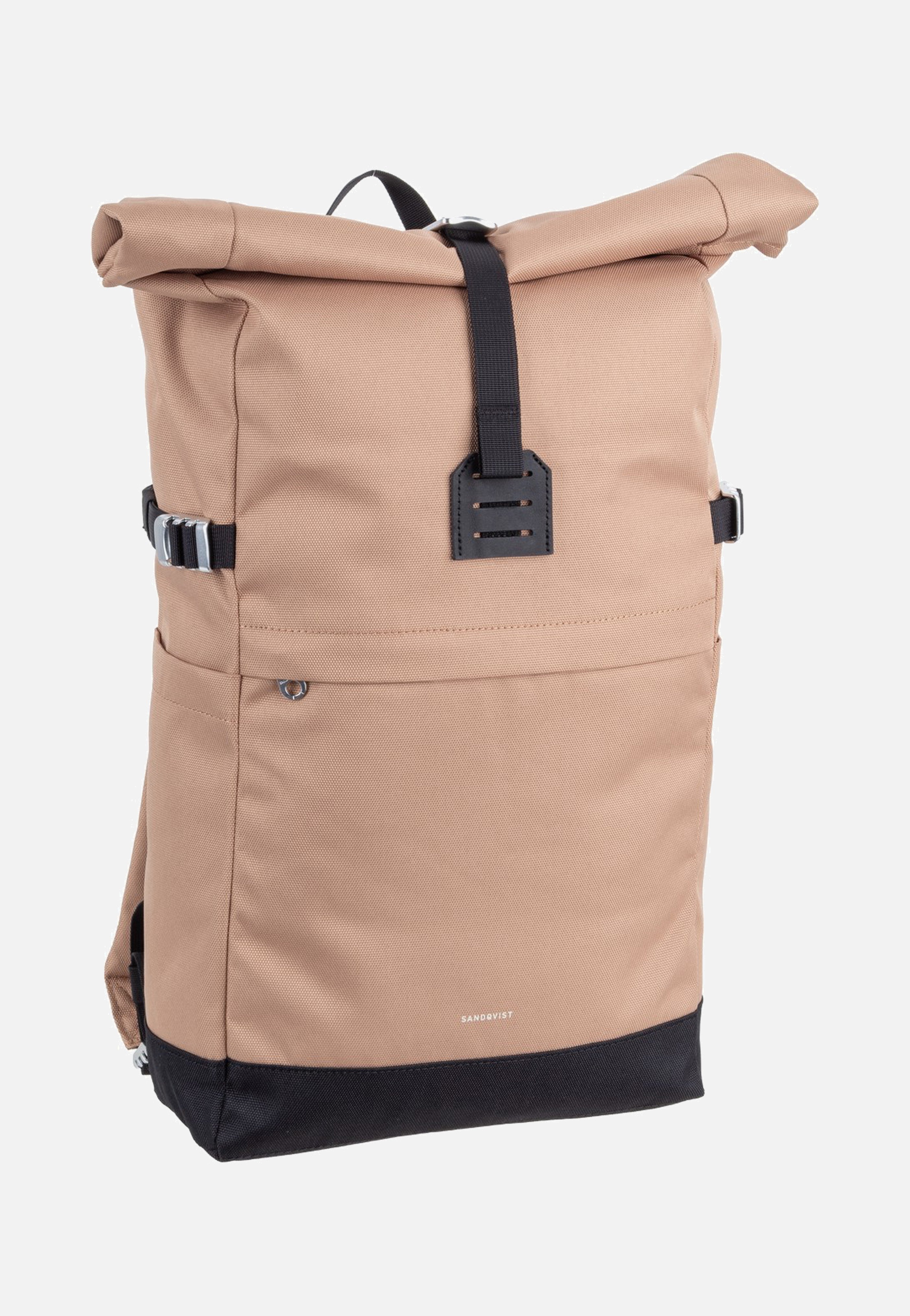 Sandqvist Icon Rolltop 14" Beige Rolltop Backpack