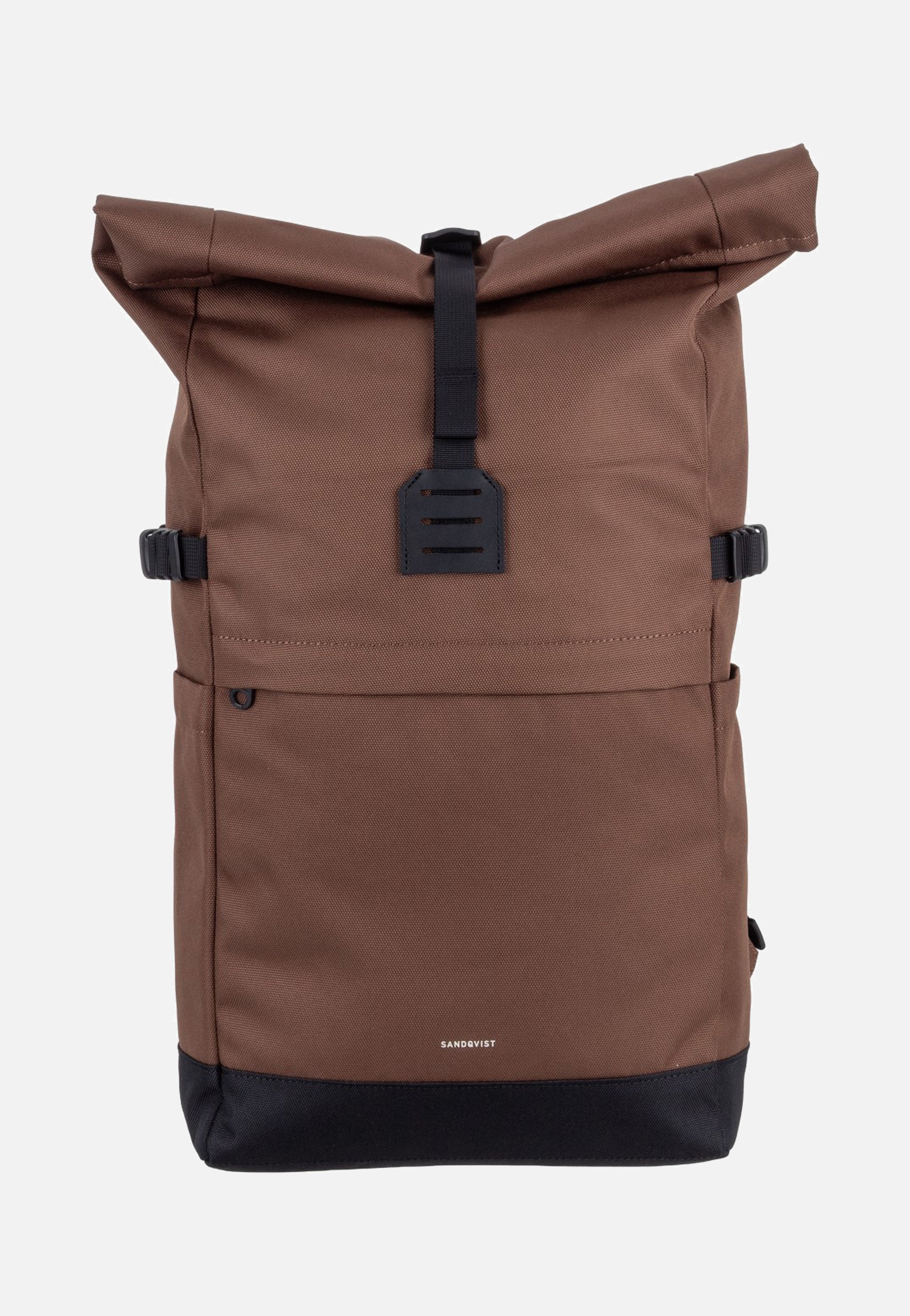 Sandqvist Icon Rolltop 14" Brown Rolltop Backpack