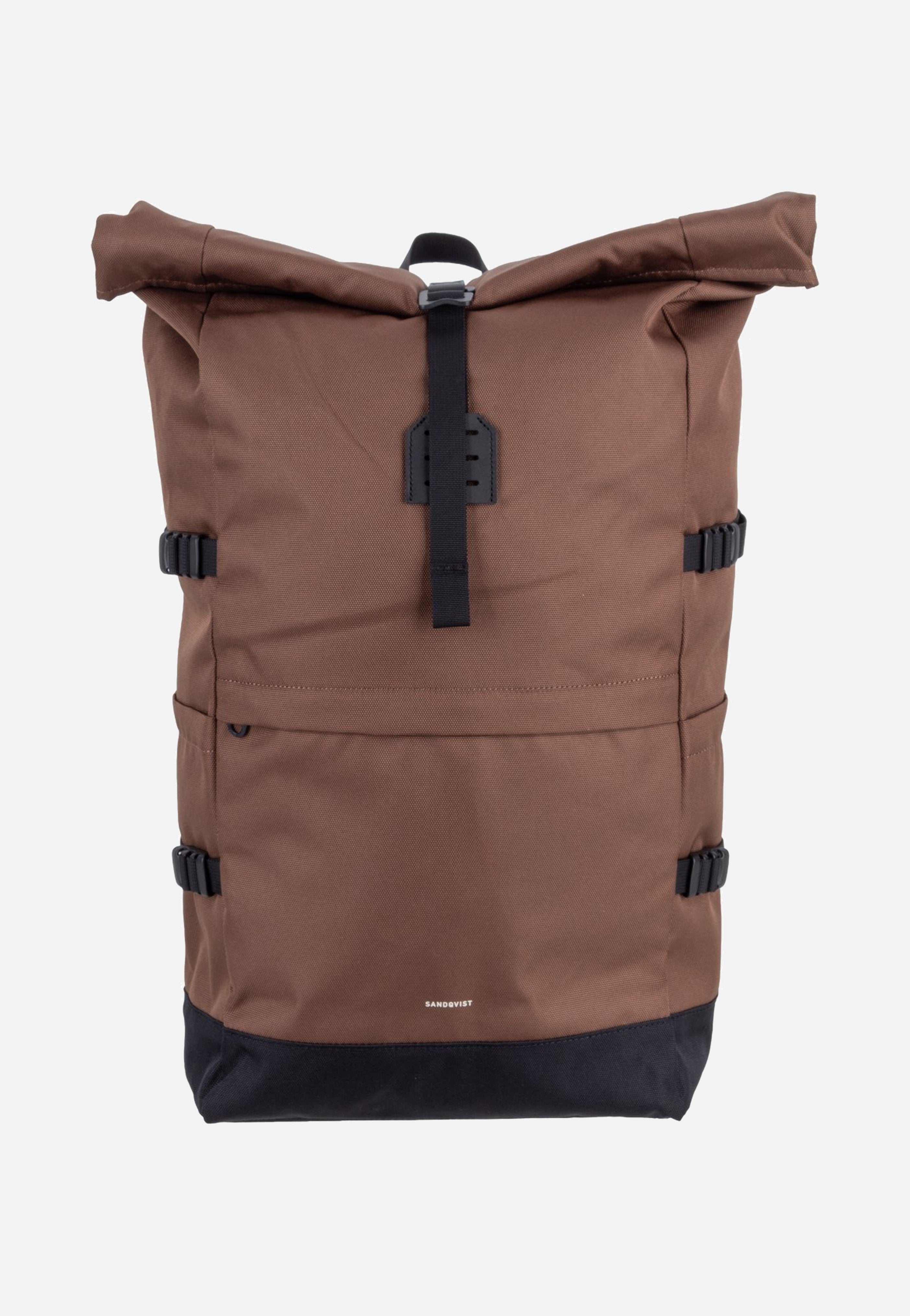 Sandqvist Icon Rolltop 16" Brown Rolltop Backpack