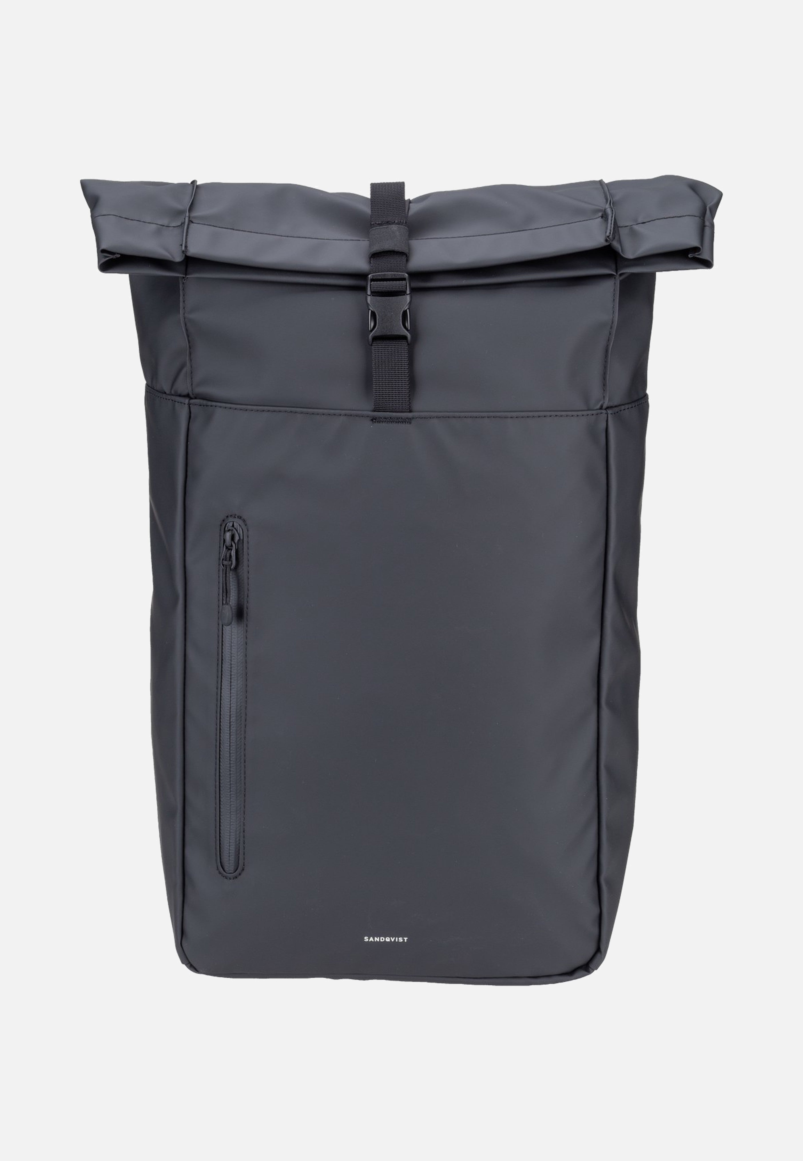 Sandqvist Stream Rolltop 14' Black Rolltop Rucksack