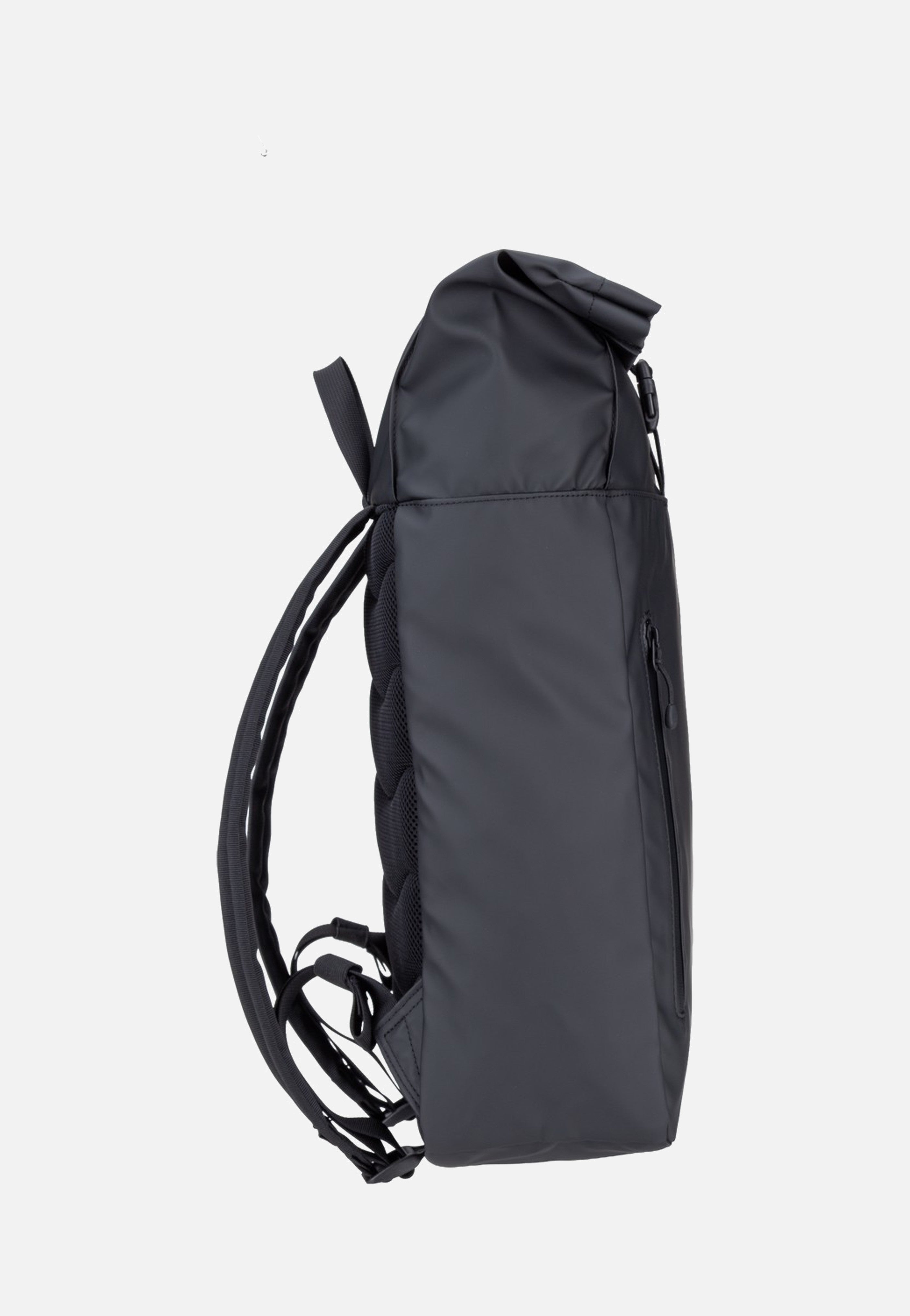 Sandqvist Stream Rolltop 14' Black Rolltop Rucksack