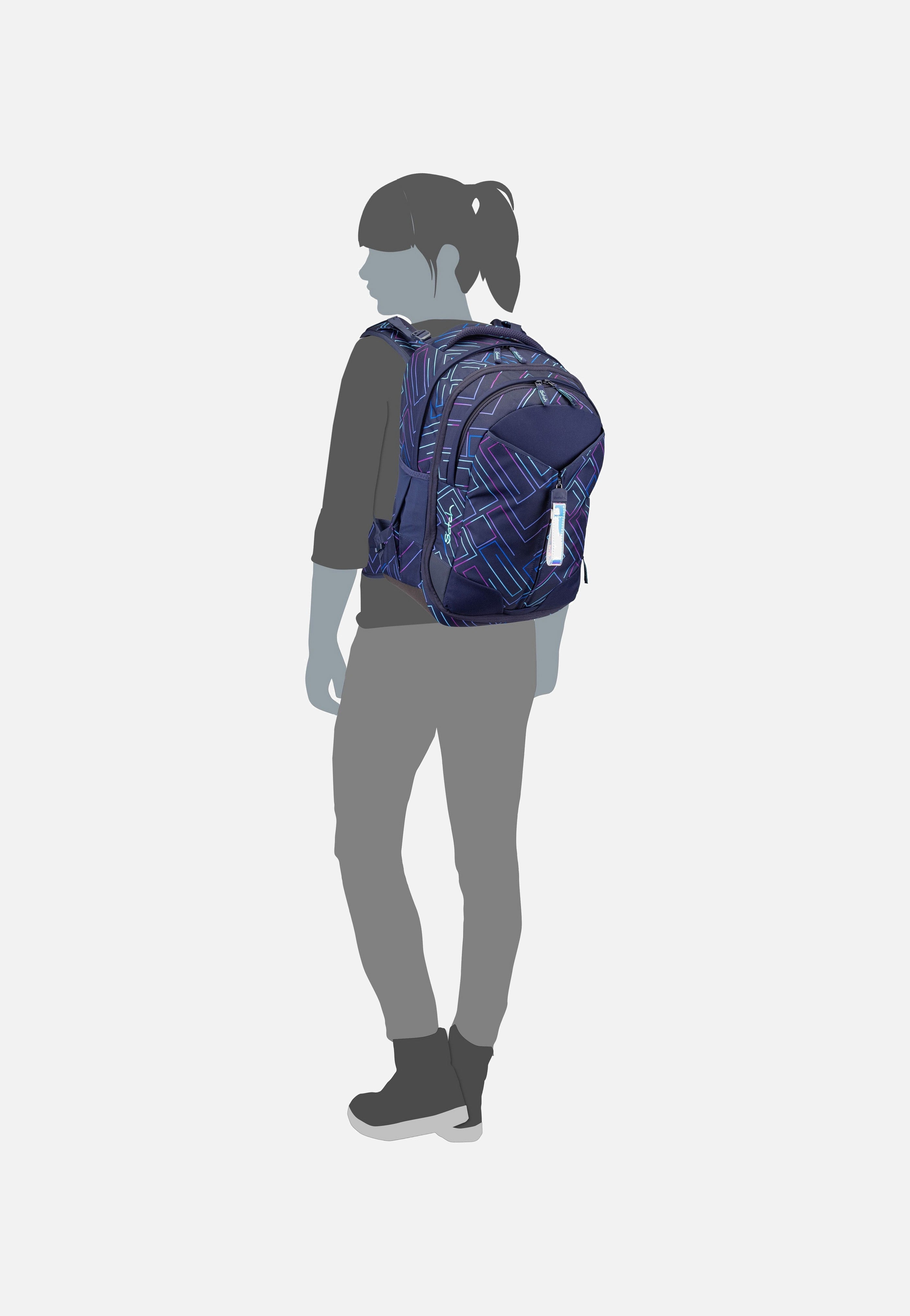 satch - satch Match Purple Laser Purple Laser - School Bag | Neutral-Image