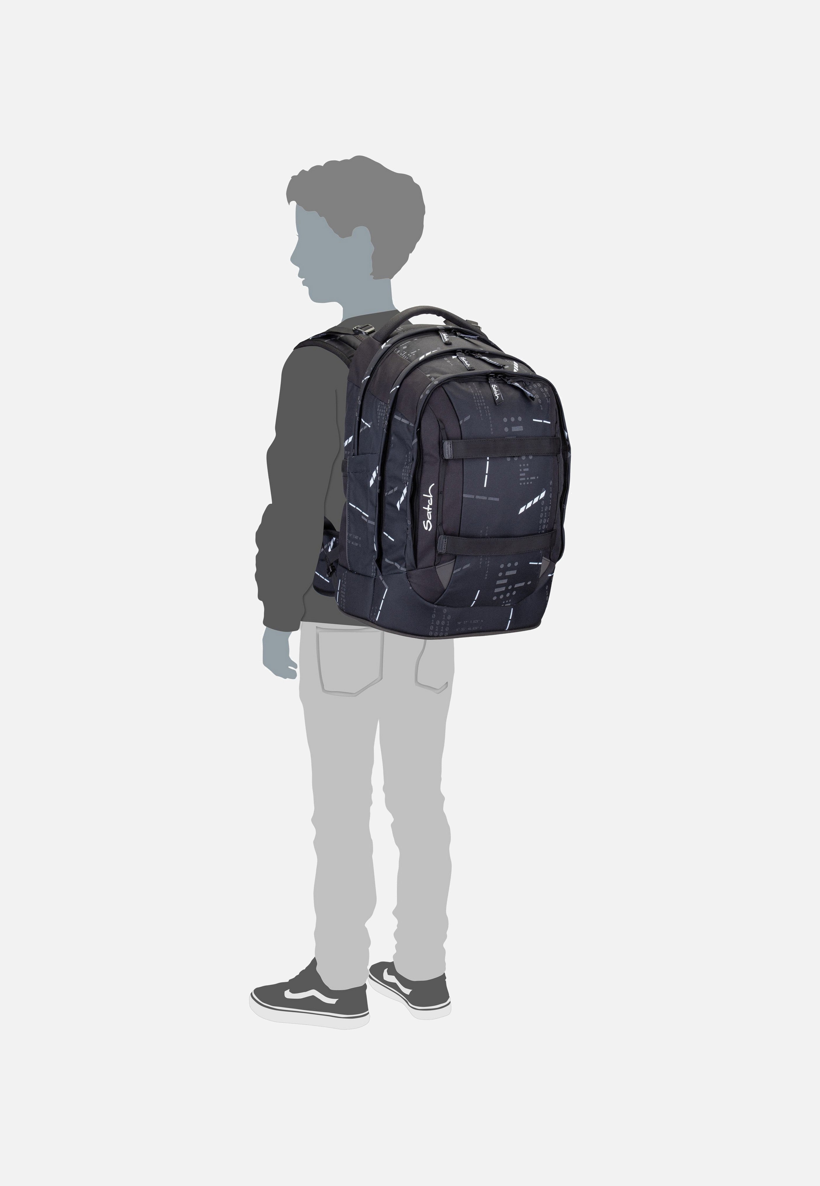 satch - satch Pack Reflective Bright Faces - School Bag | Neutral-Image