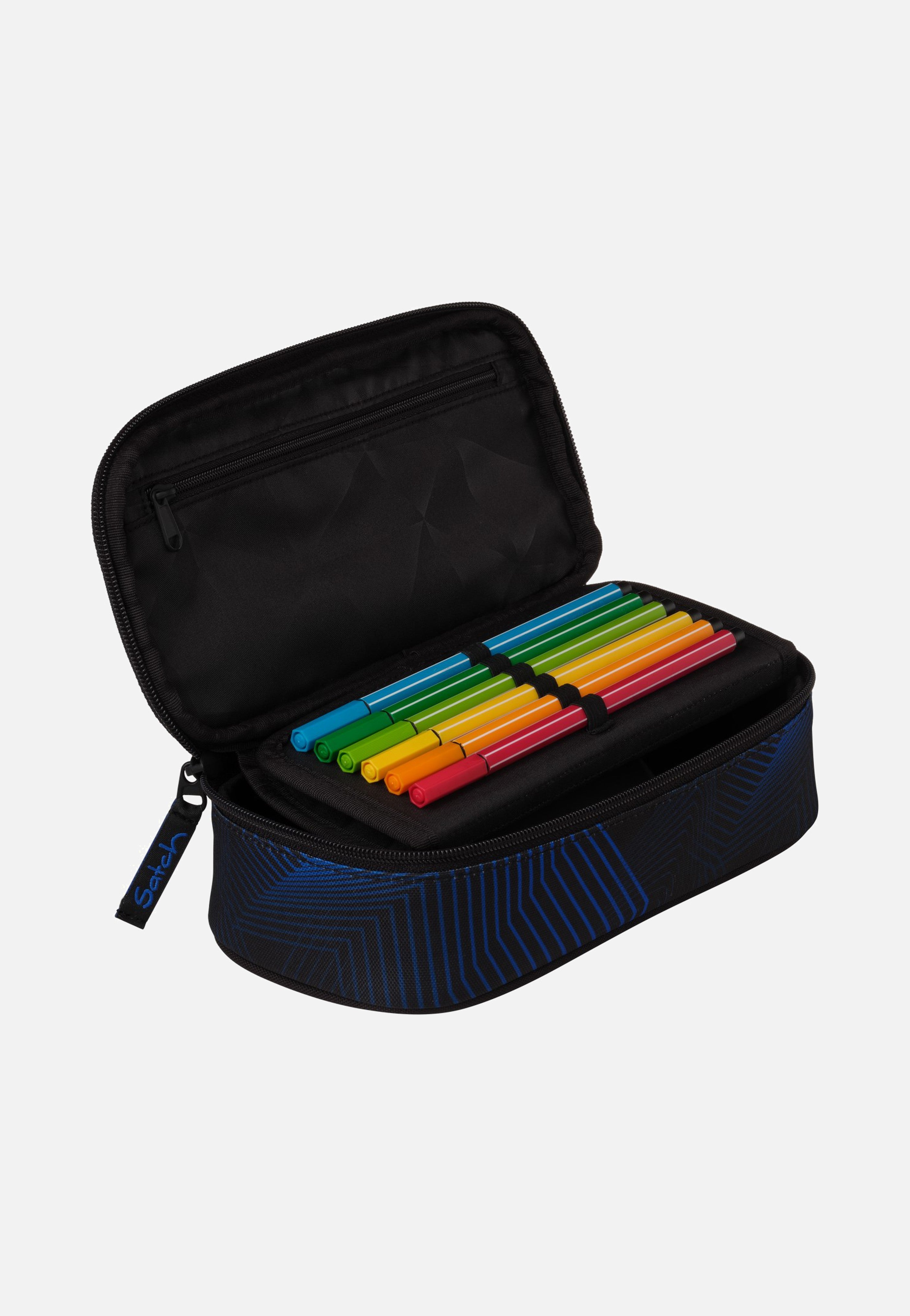 satch Schlamperbox Seismic Blue Pencil Case  