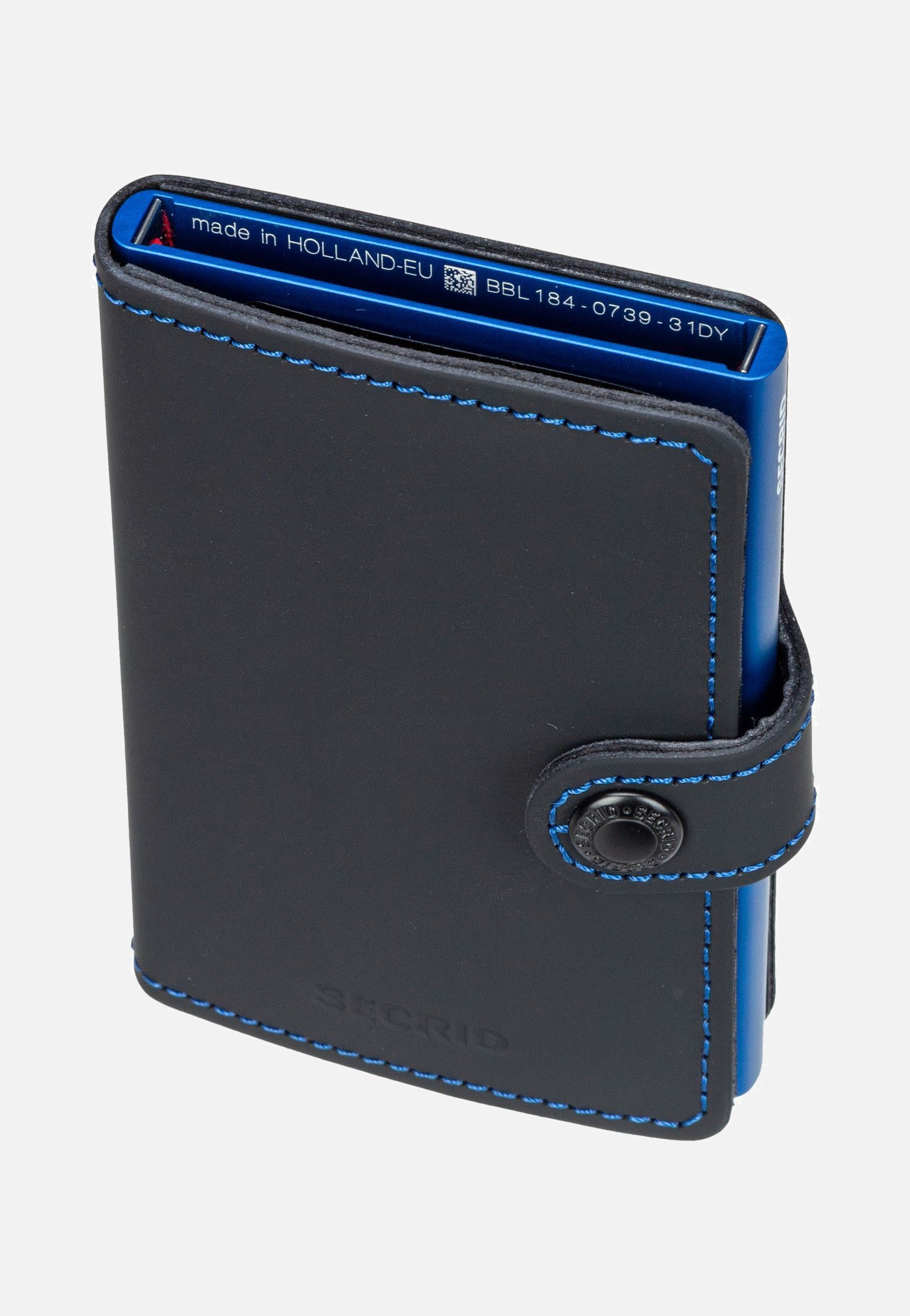 Secrid - Miniwallet Matte Black & Blue - Wallet | Neutral-Image