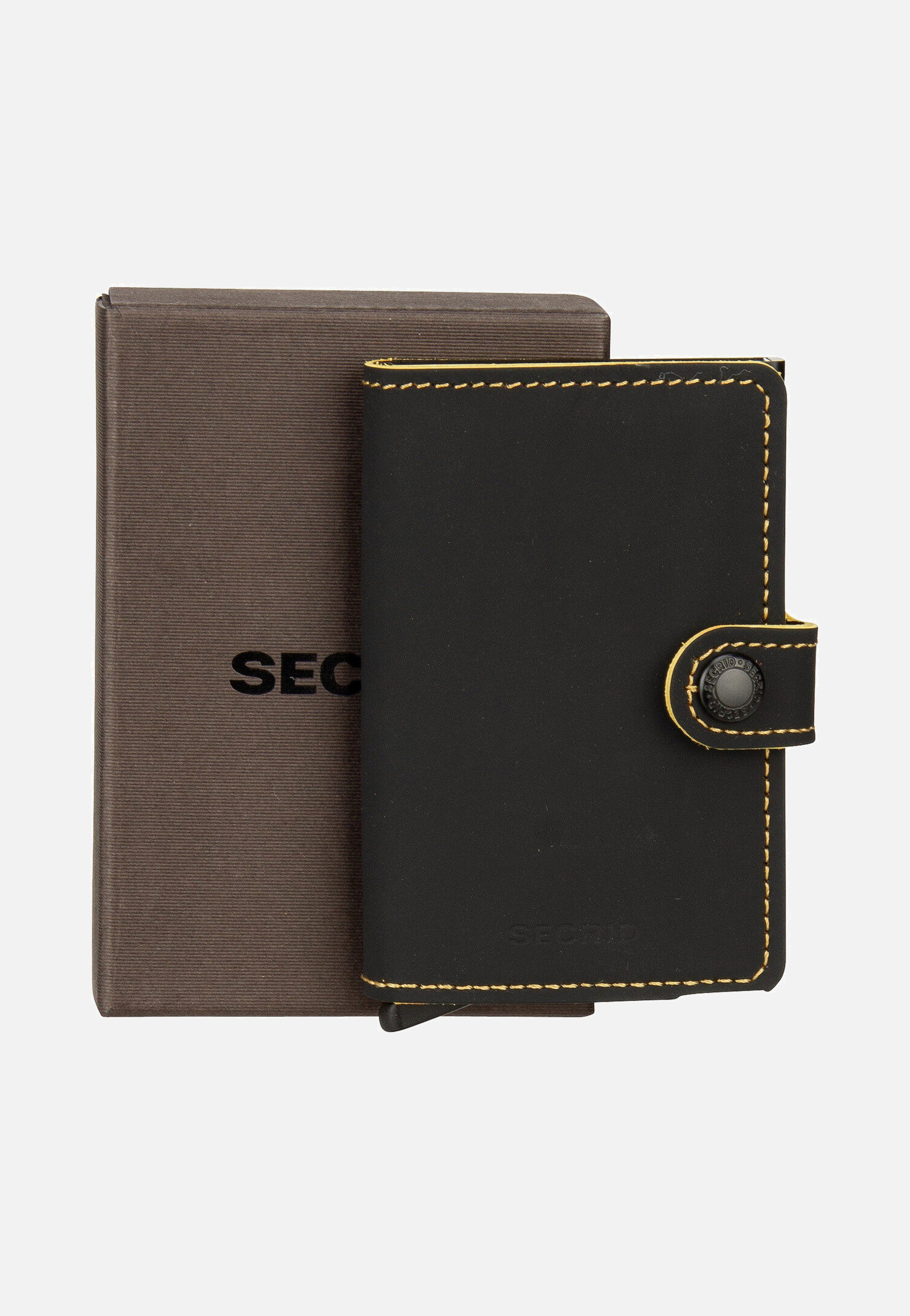 Secrid - Miniwallet Matte Black-Ochre - Wallet | Neutral-Image