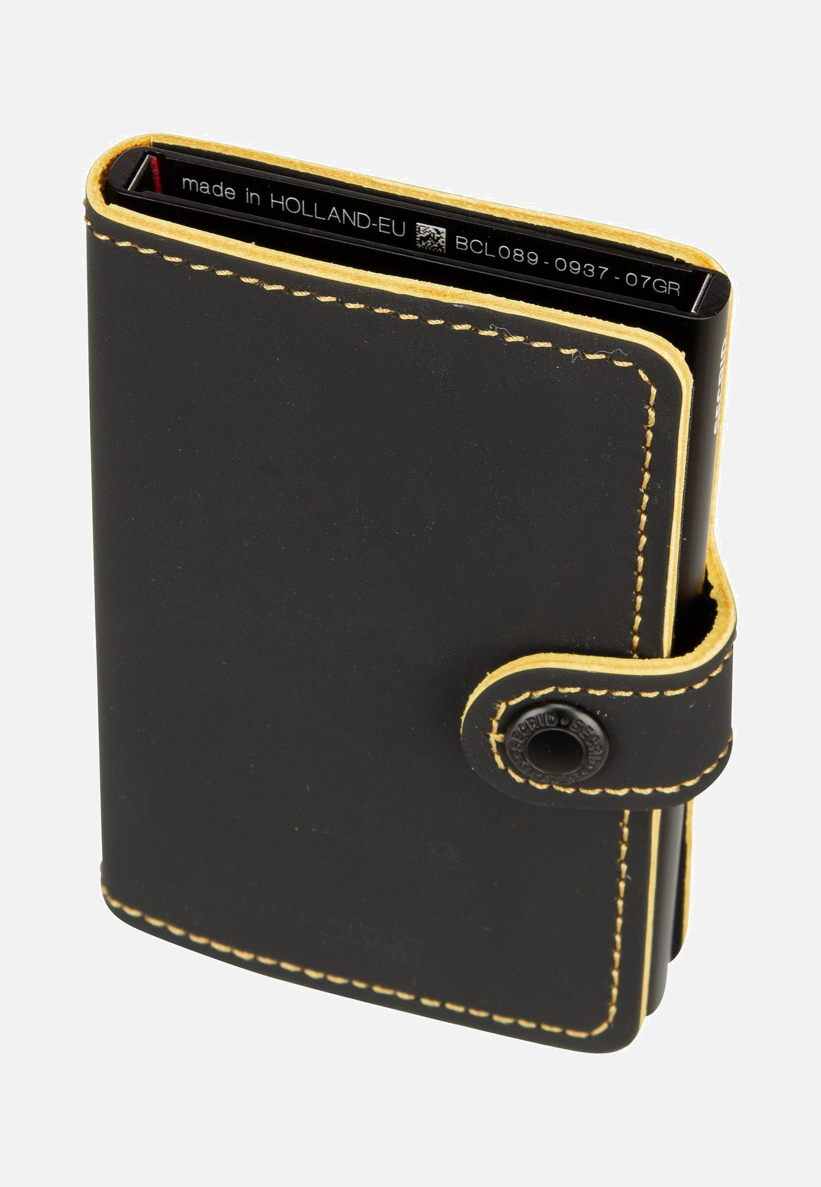 Secrid - Miniwallet Matte Black-Ochre - Wallet | Neutral-Image
