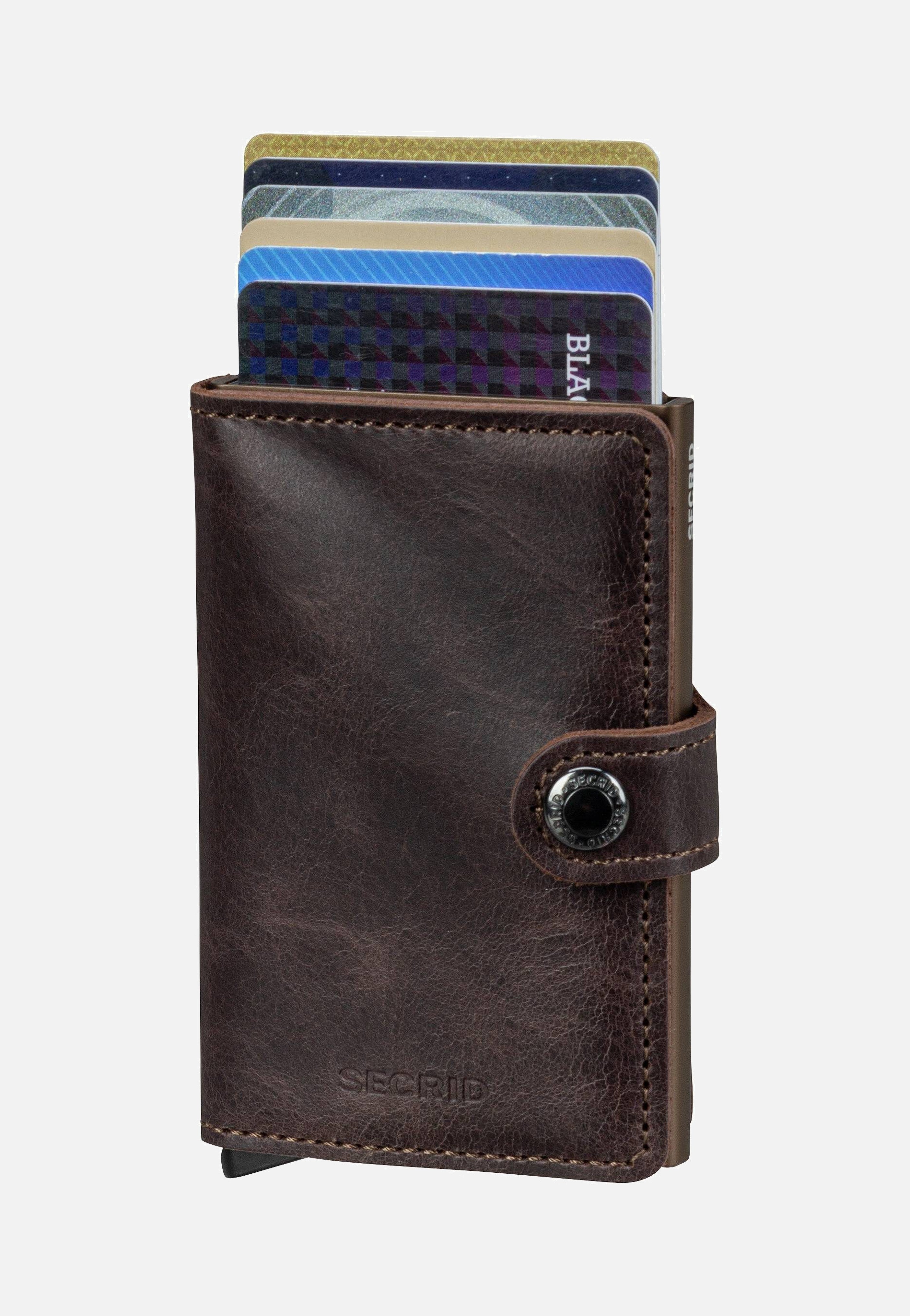 Secrid Miniwallet Vintage Chocolate Portemonnaie