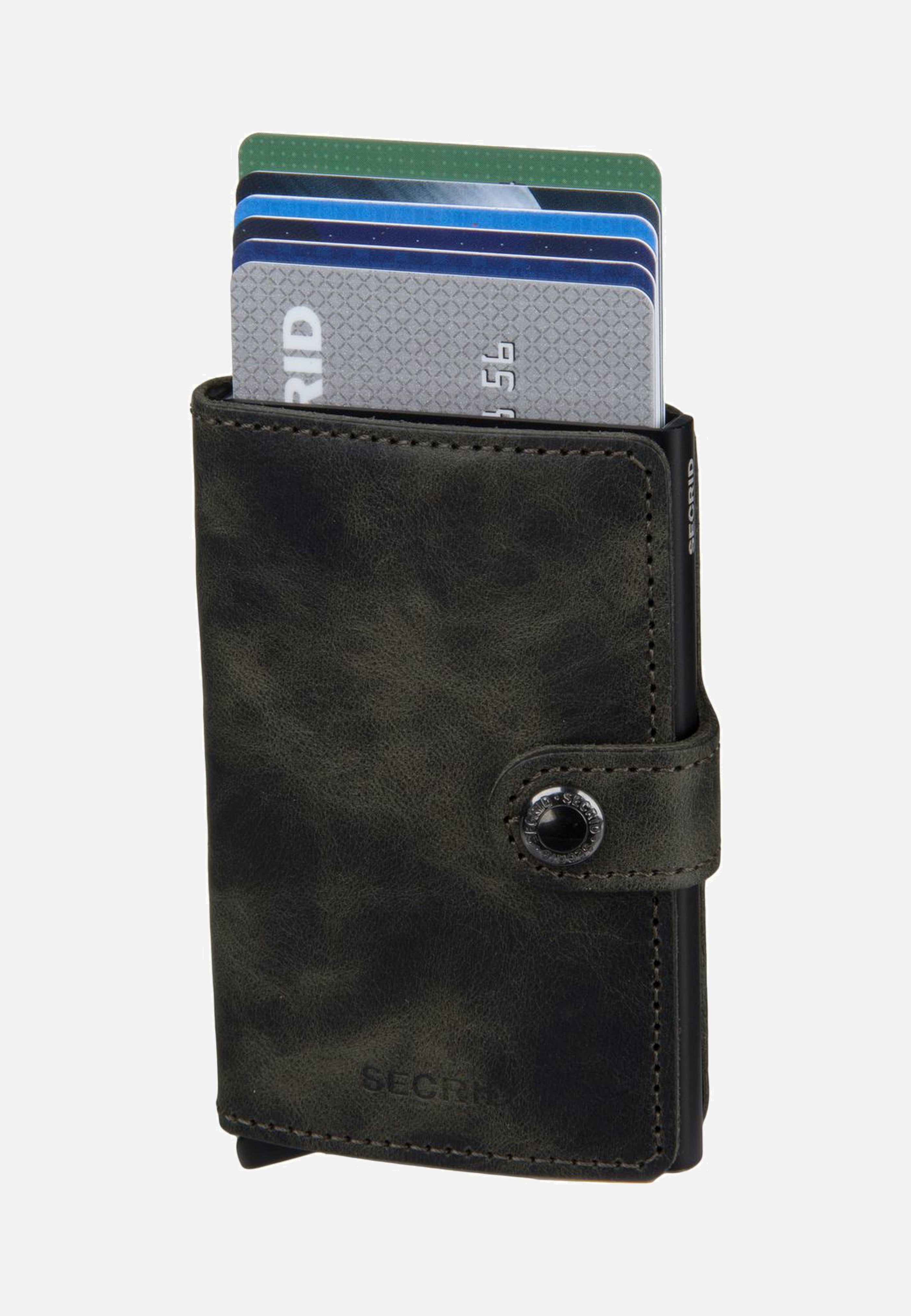 Secrid Miniwallet Vintage Olive-Black Portemonnaie