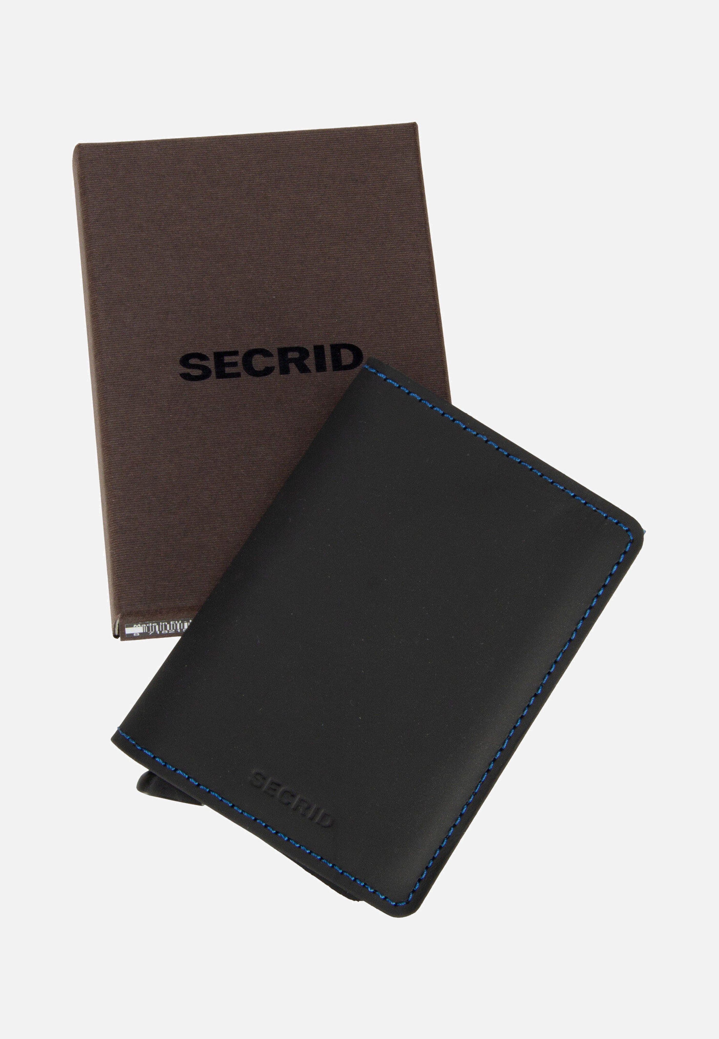 Secrid - Slimwallet Matte Black & Blue - Wallet | Neutral-Image