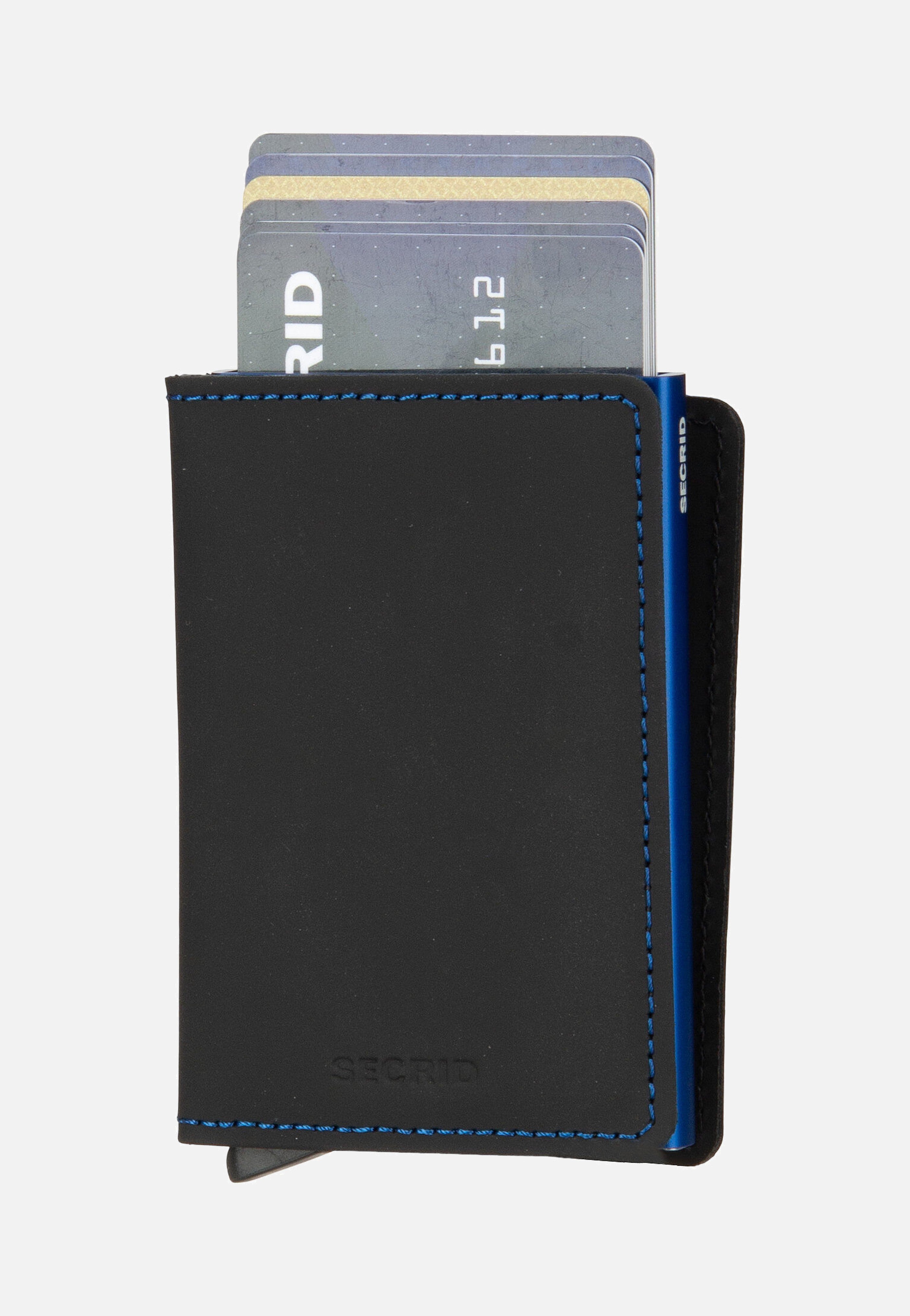 Secrid - Slimwallet Matte Black & Blue - Wallet | Neutral-Image