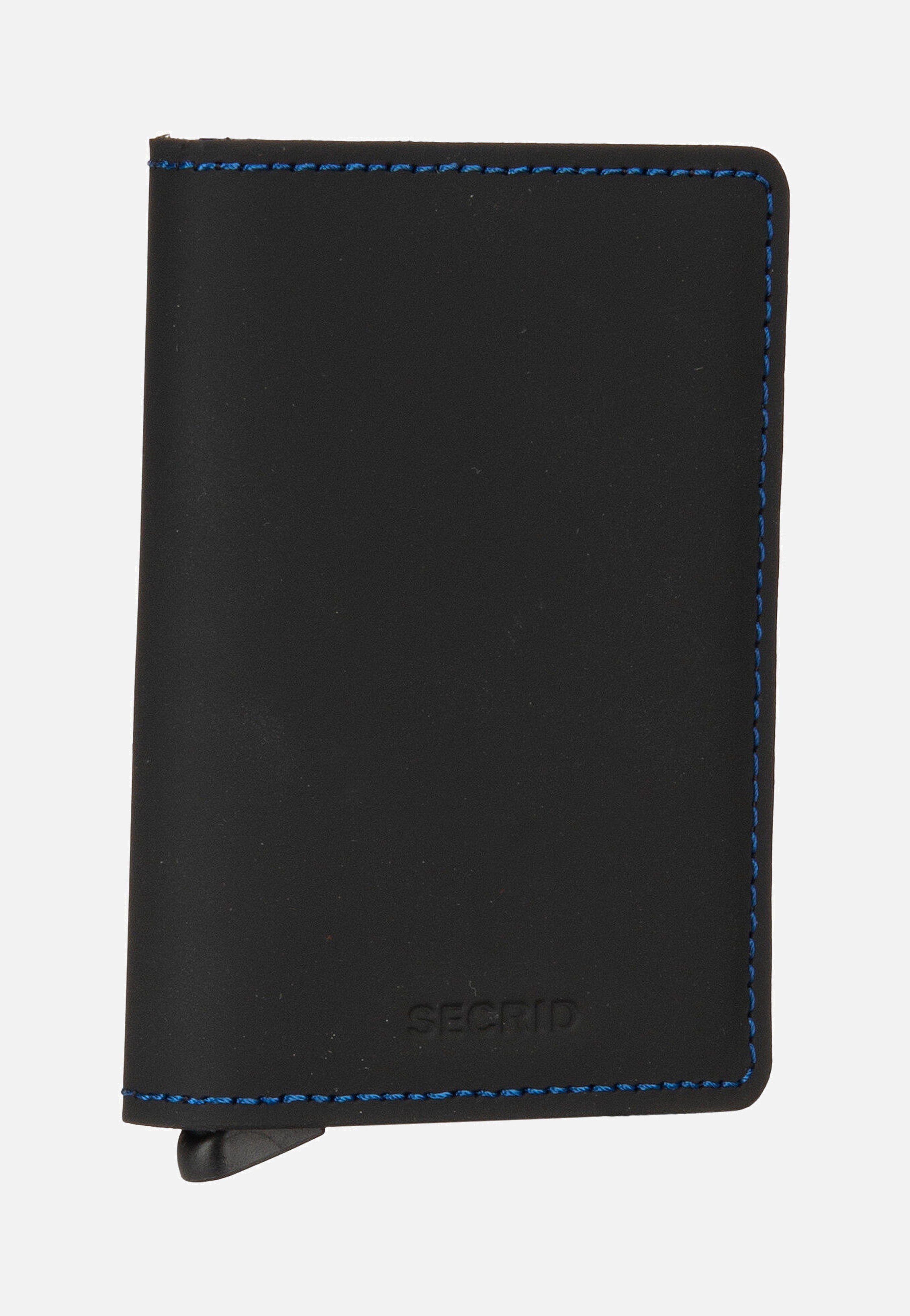 Secrid - Slimwallet Matte Black & Blue - Wallet | Neutral-Image