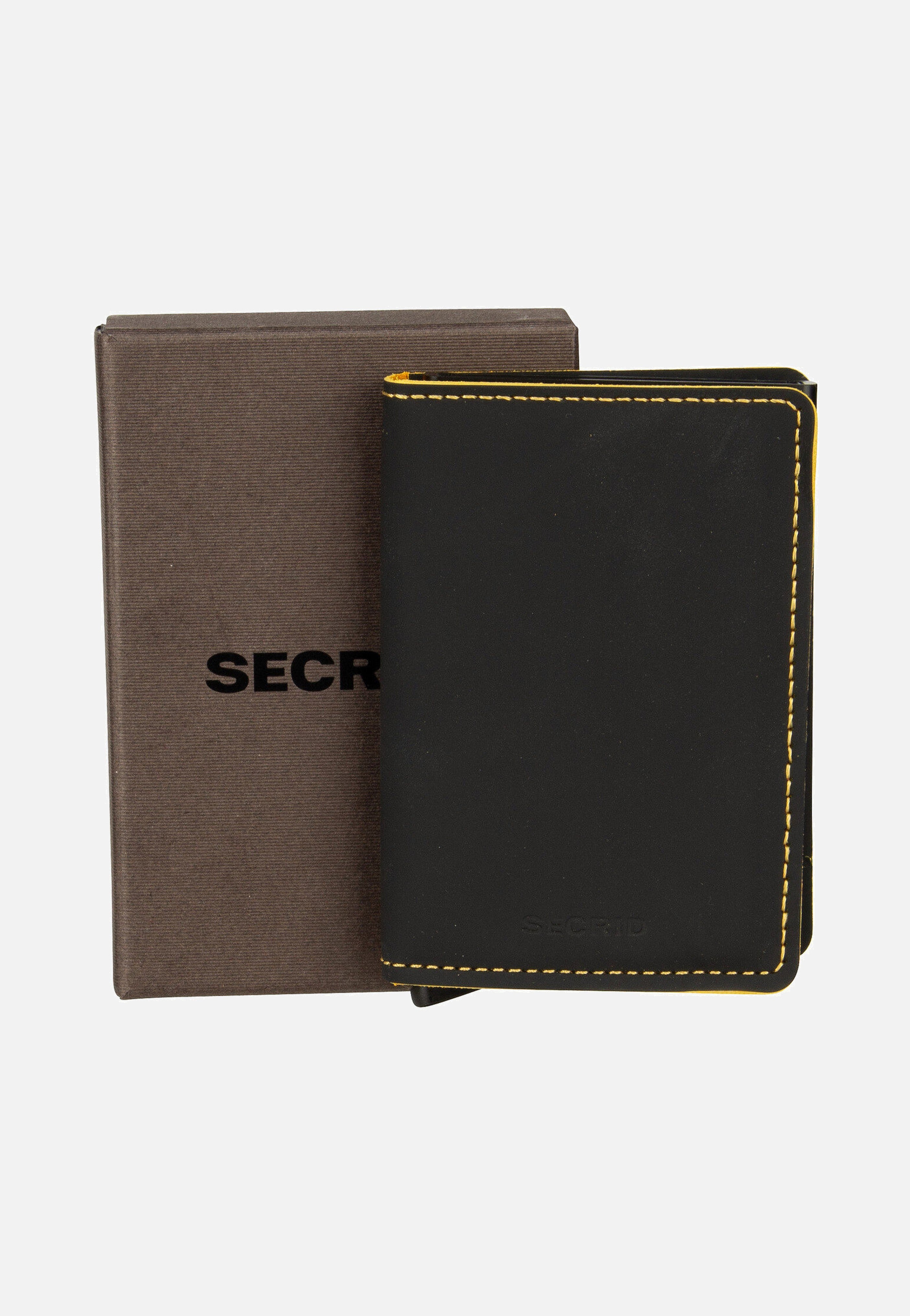 Secrid - Slimwallet Matte Black-Ochre - Wallet | Neutral-Image