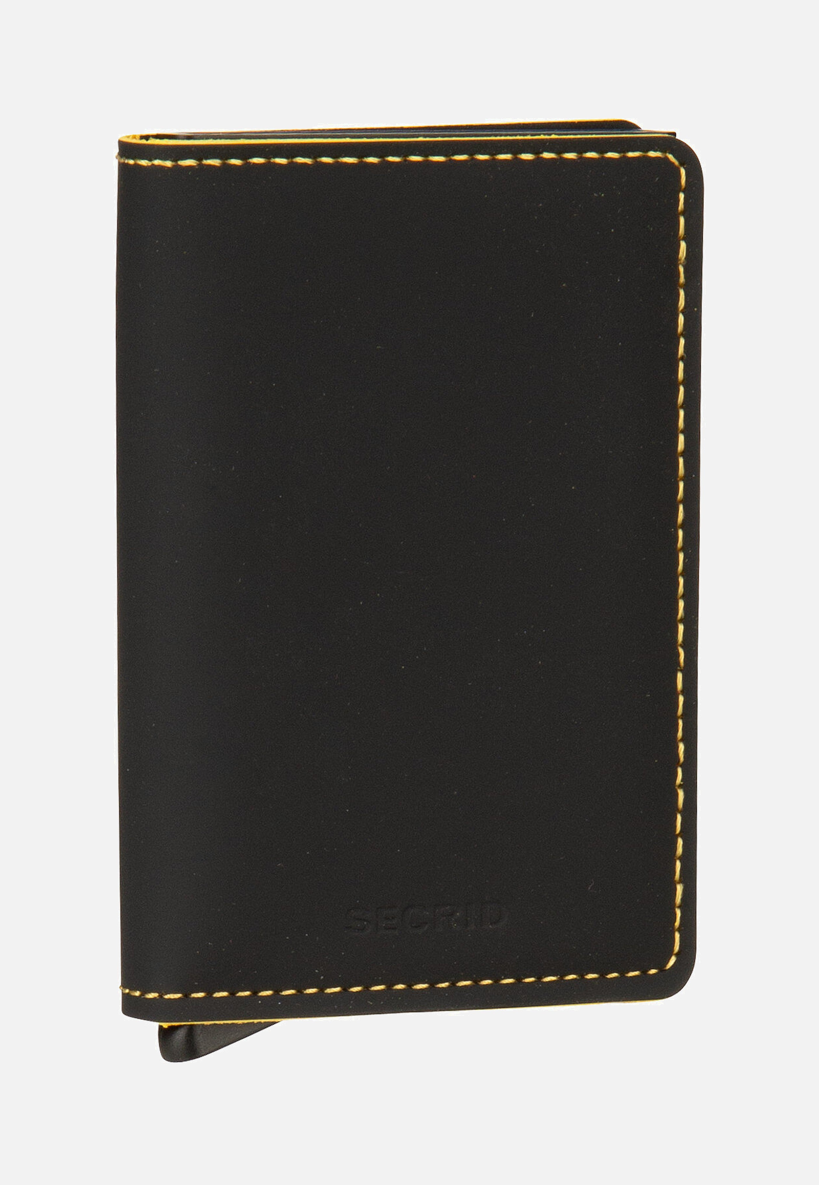 Secrid - Slimwallet Matte Black-Ochre - Wallet | Neutral-Image