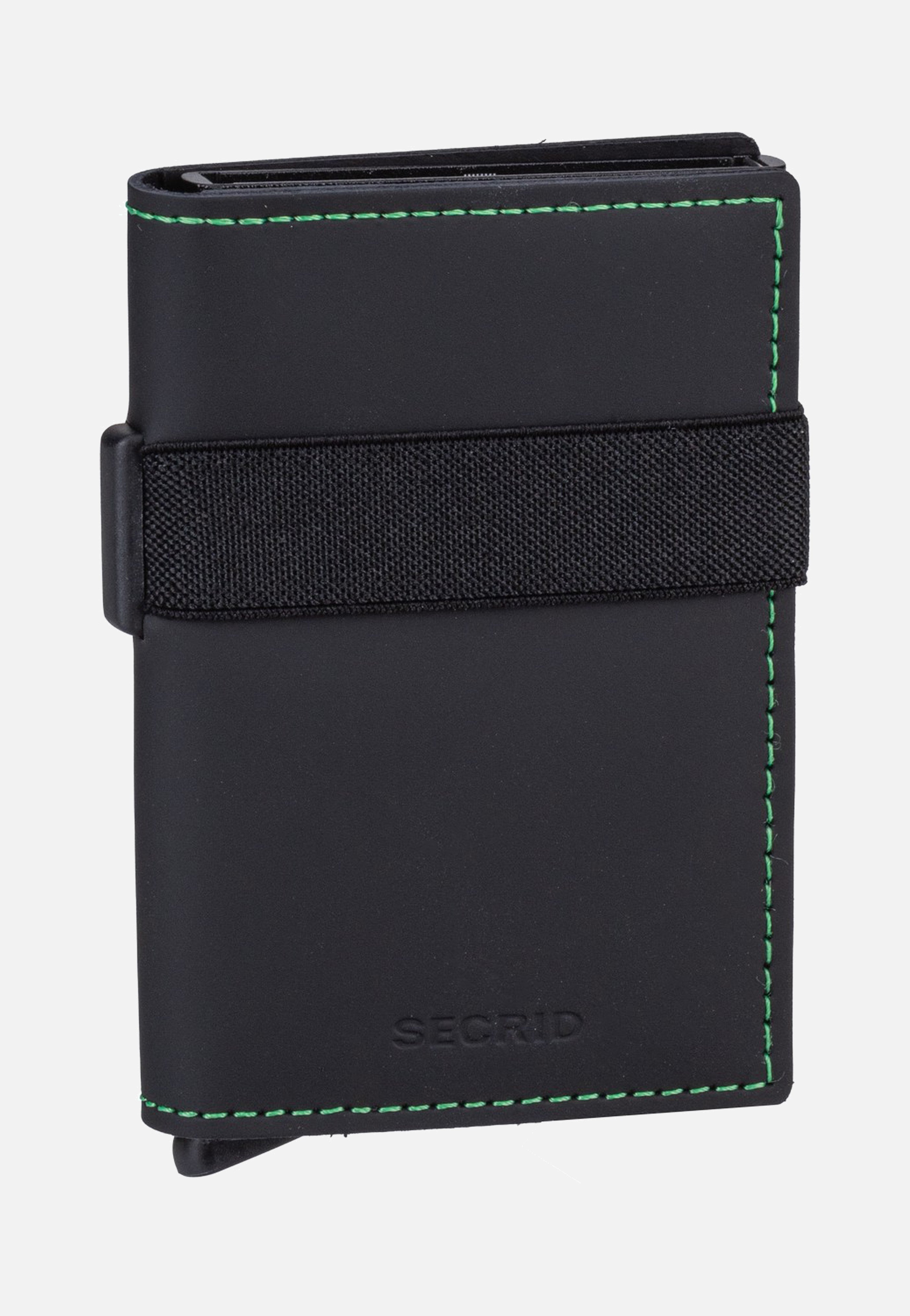 Secrid Bandwallet Matte Black & Green Portemonnaie