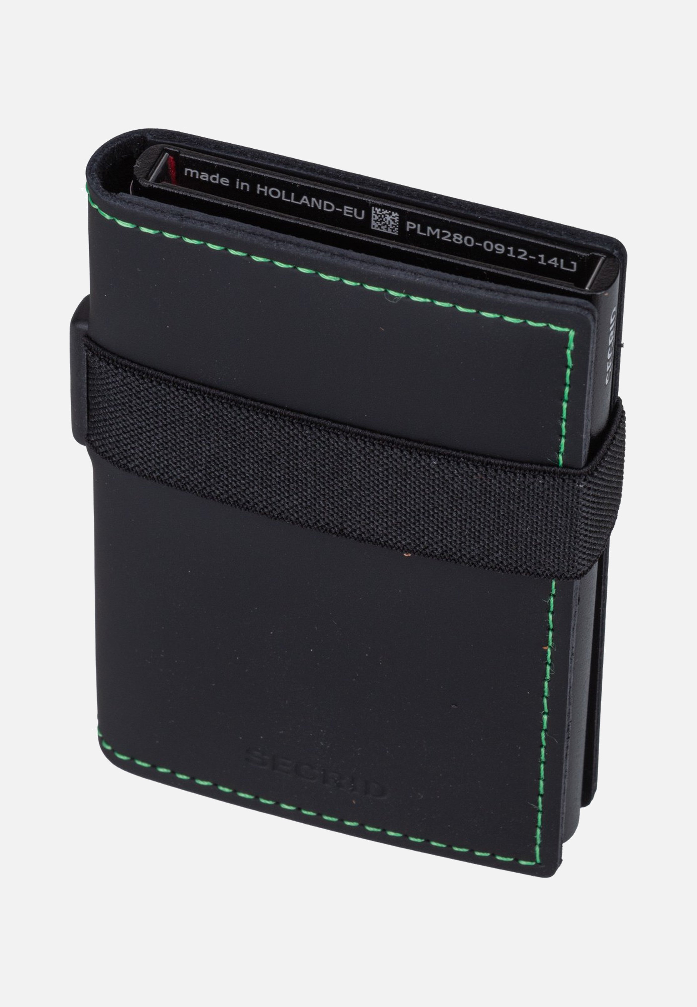 Secrid Bandwallet Matte Black & Green Portemonnaie