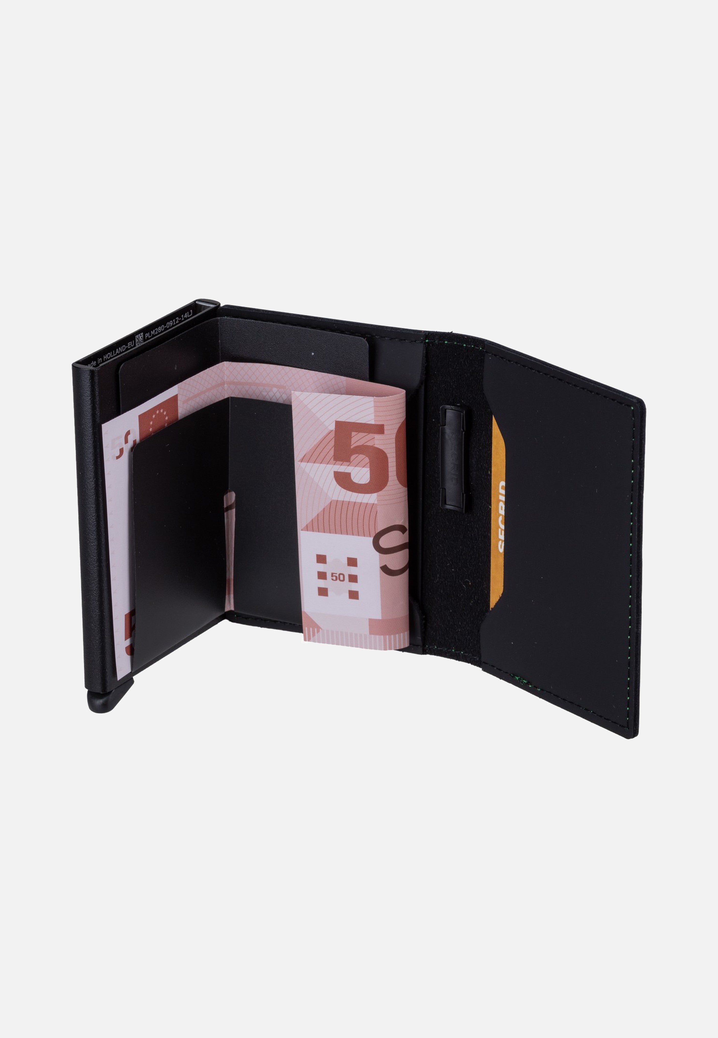 Secrid Bandwallet Matte Black & Green Portemonnaie