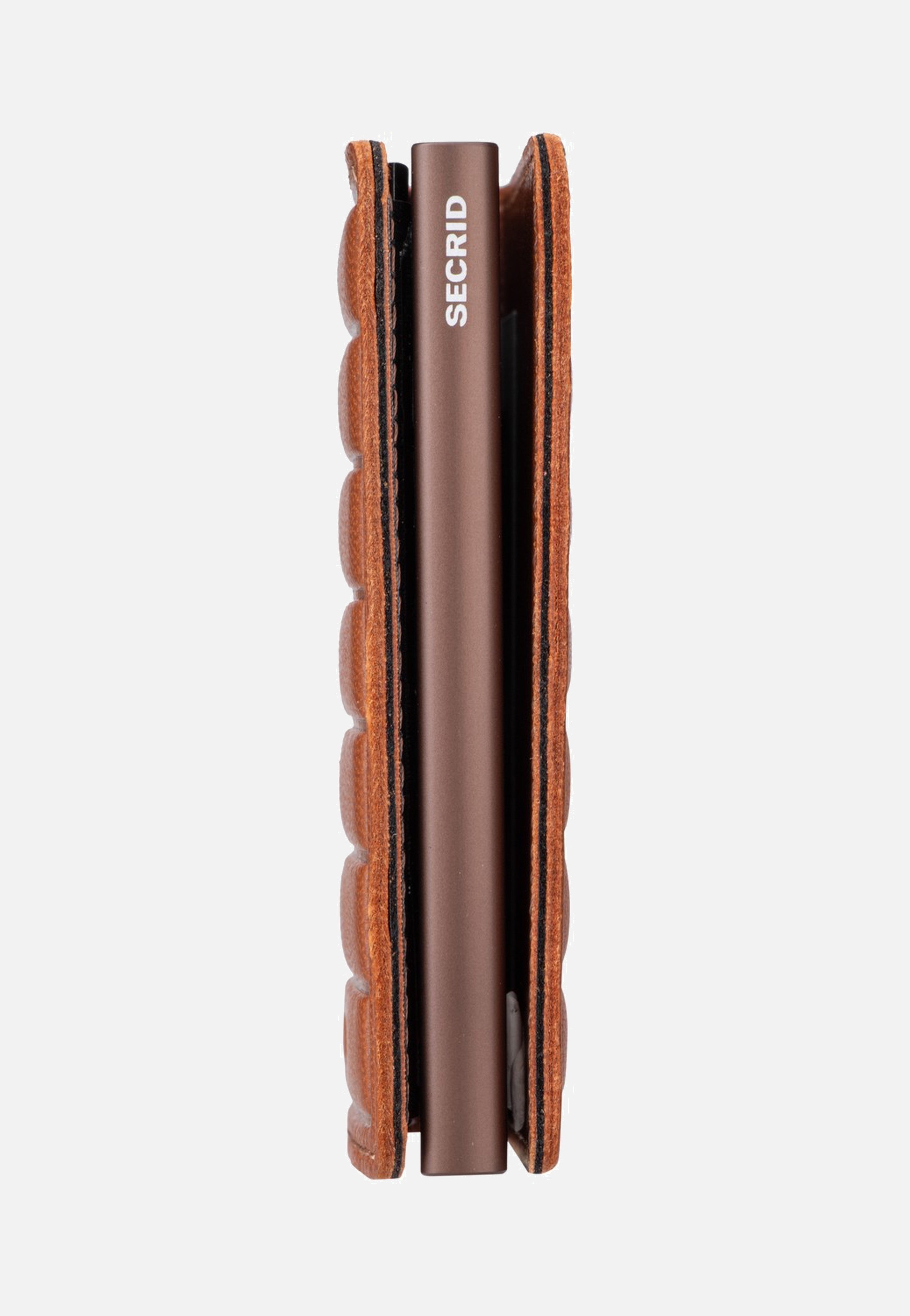 Secrid Slimwallet Emboss Lines Cognac+ Portemonnaie