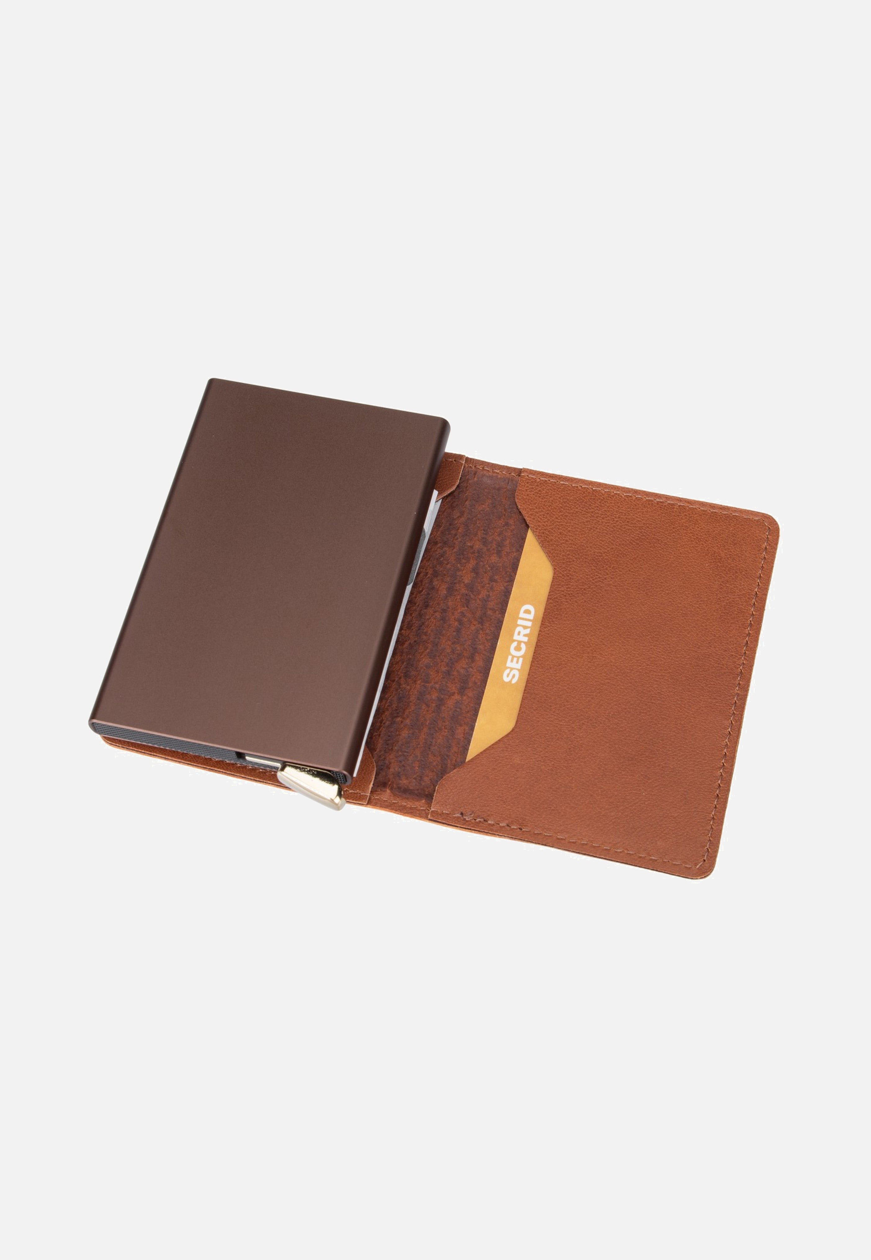 Secrid Slimwallet Emboss Lines Cognac+ Portemonnaie