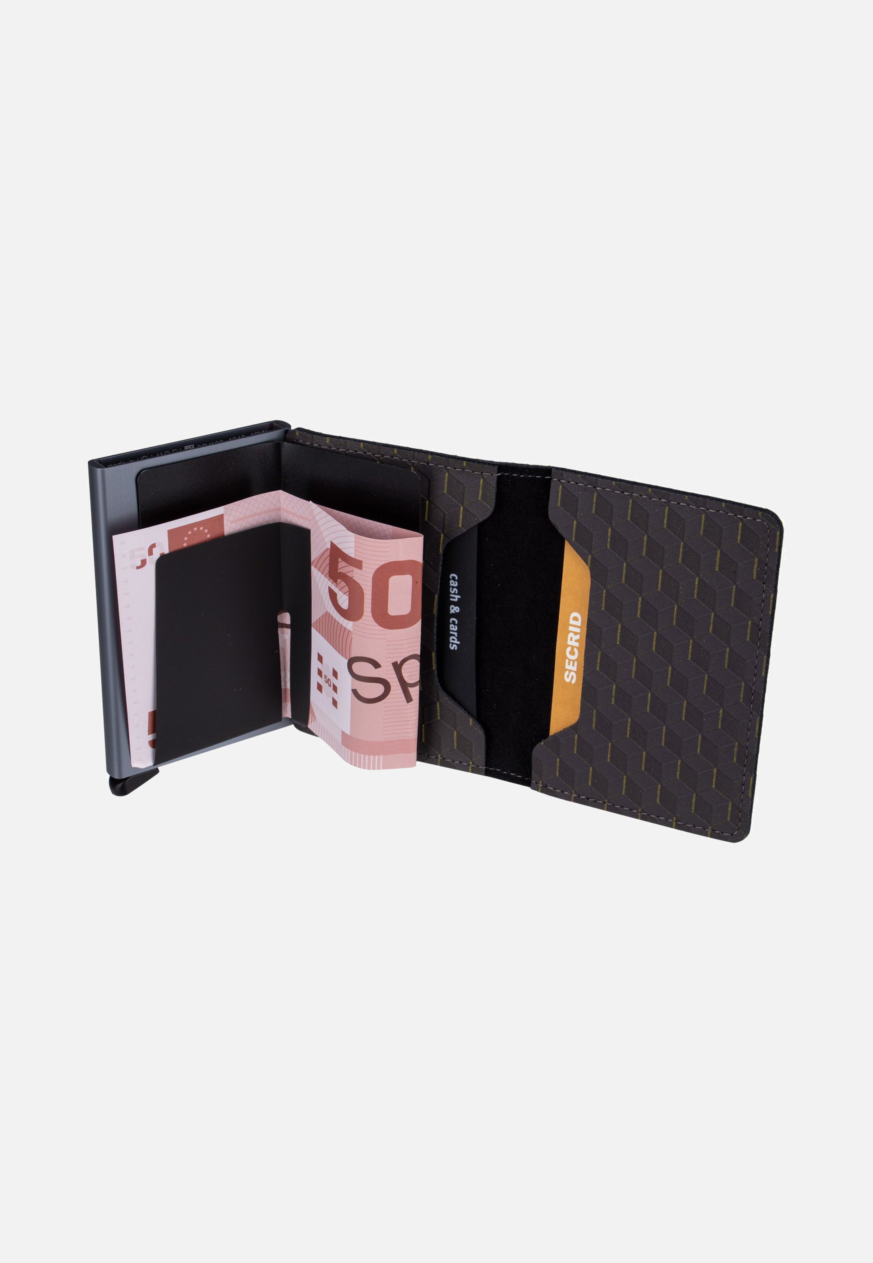 Secrid - Slimwallet Optical Grey-Yellow - Wallet | Neutral-Image