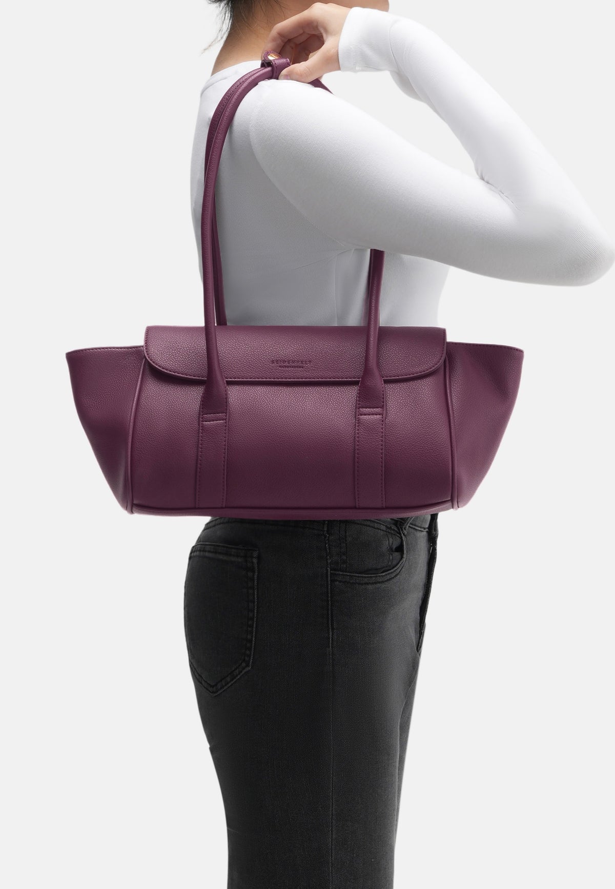 Seidenfelt Nelma East West Shoulderbag Mystery Purple Henkeltasche
