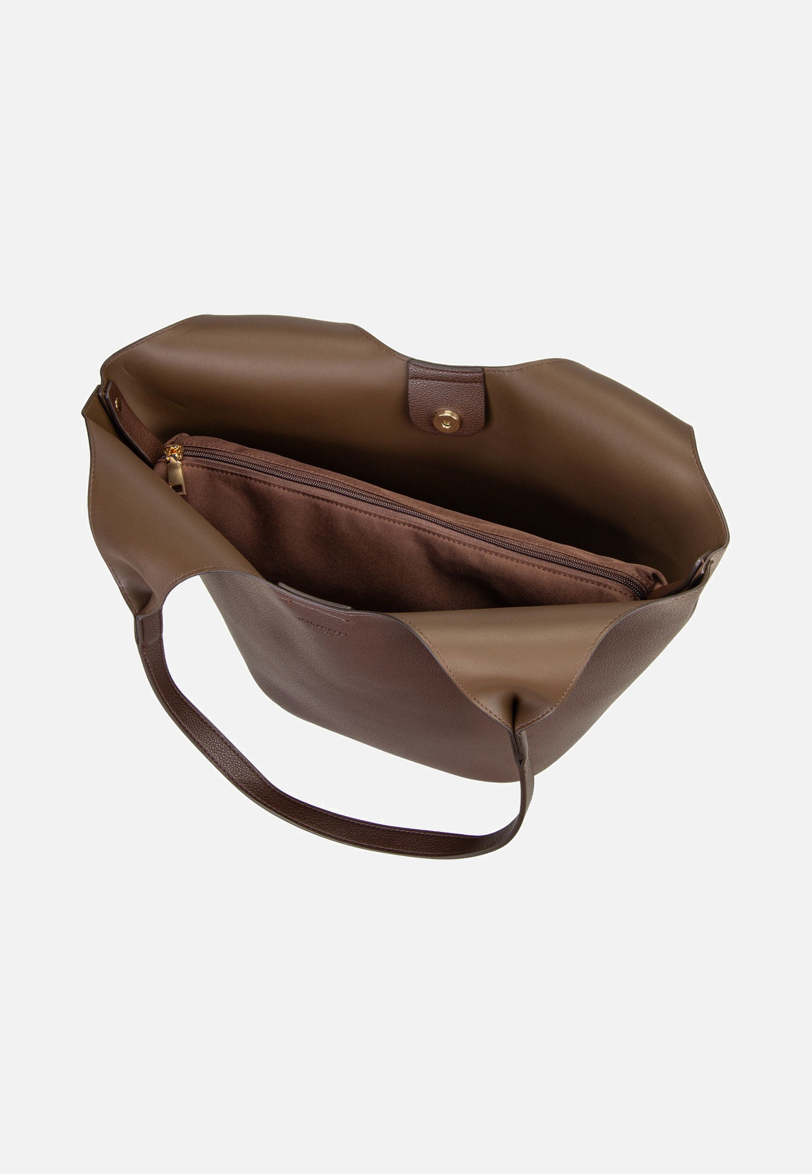 Seidenfelt Nelma Tulip Shopper Dark Brown Shopper