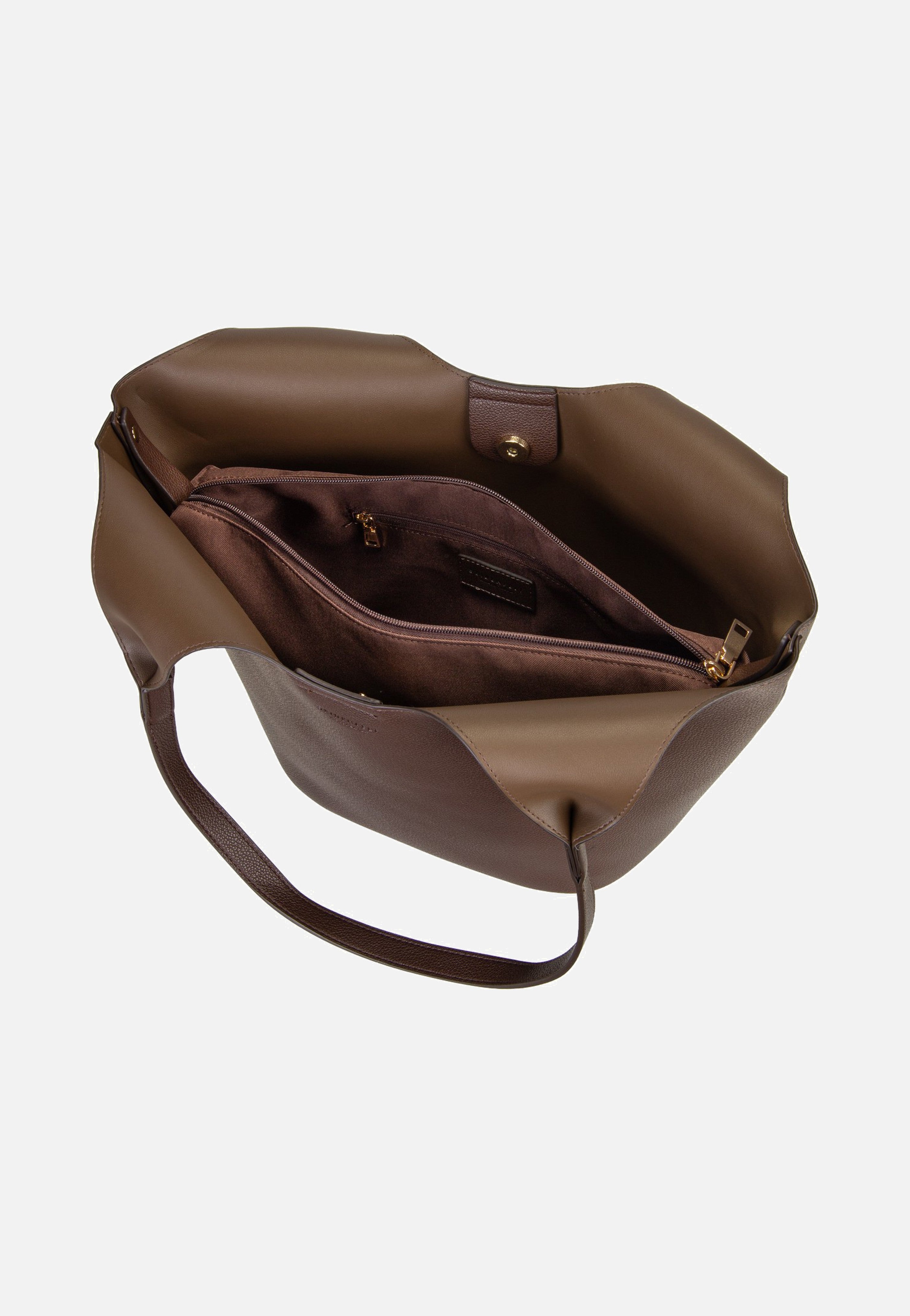 Seidenfelt Nelma Tulip Shopper Dark Brown Shopper