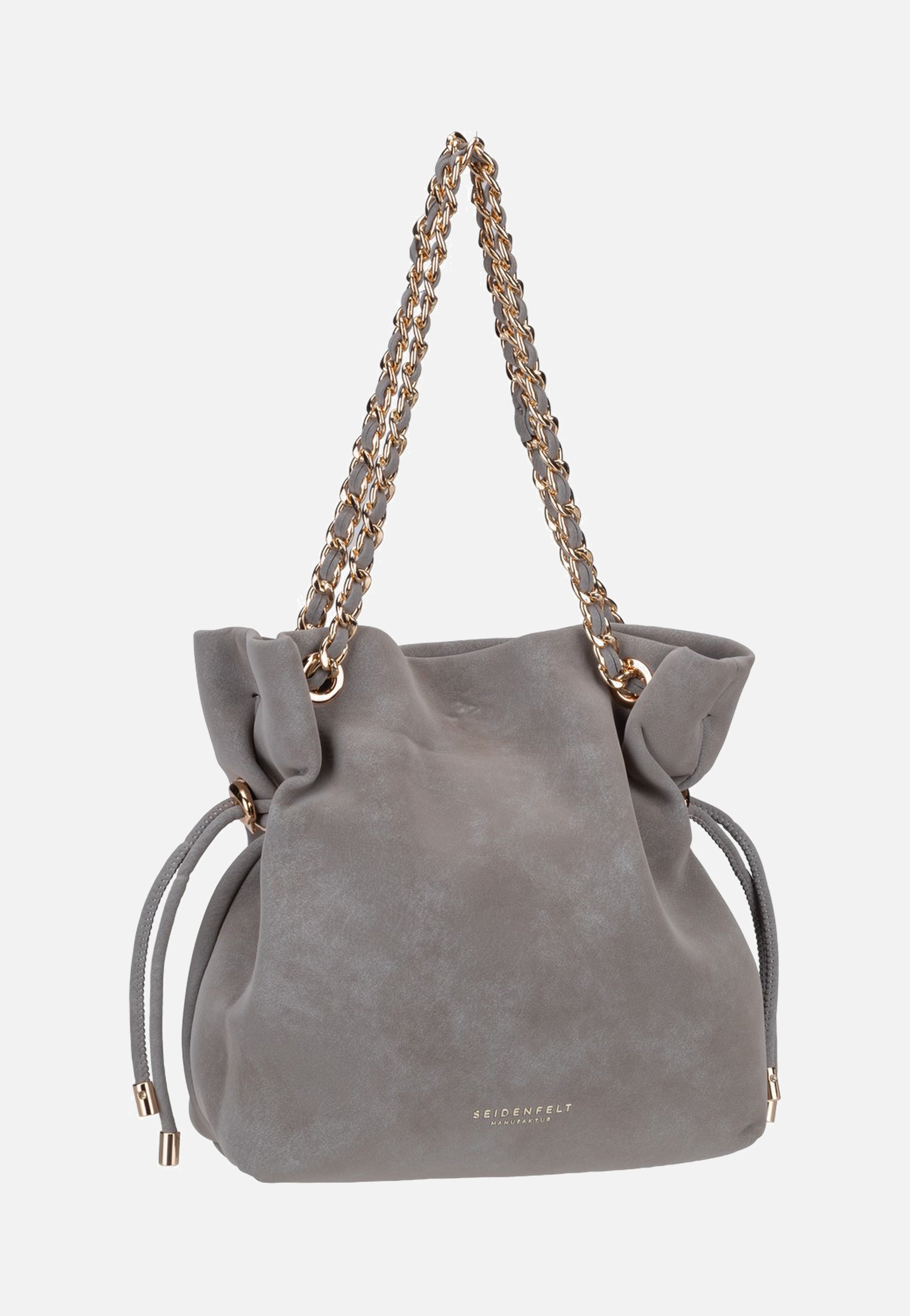 Seidenfelt Rena Handbag Grey Hobo Bag