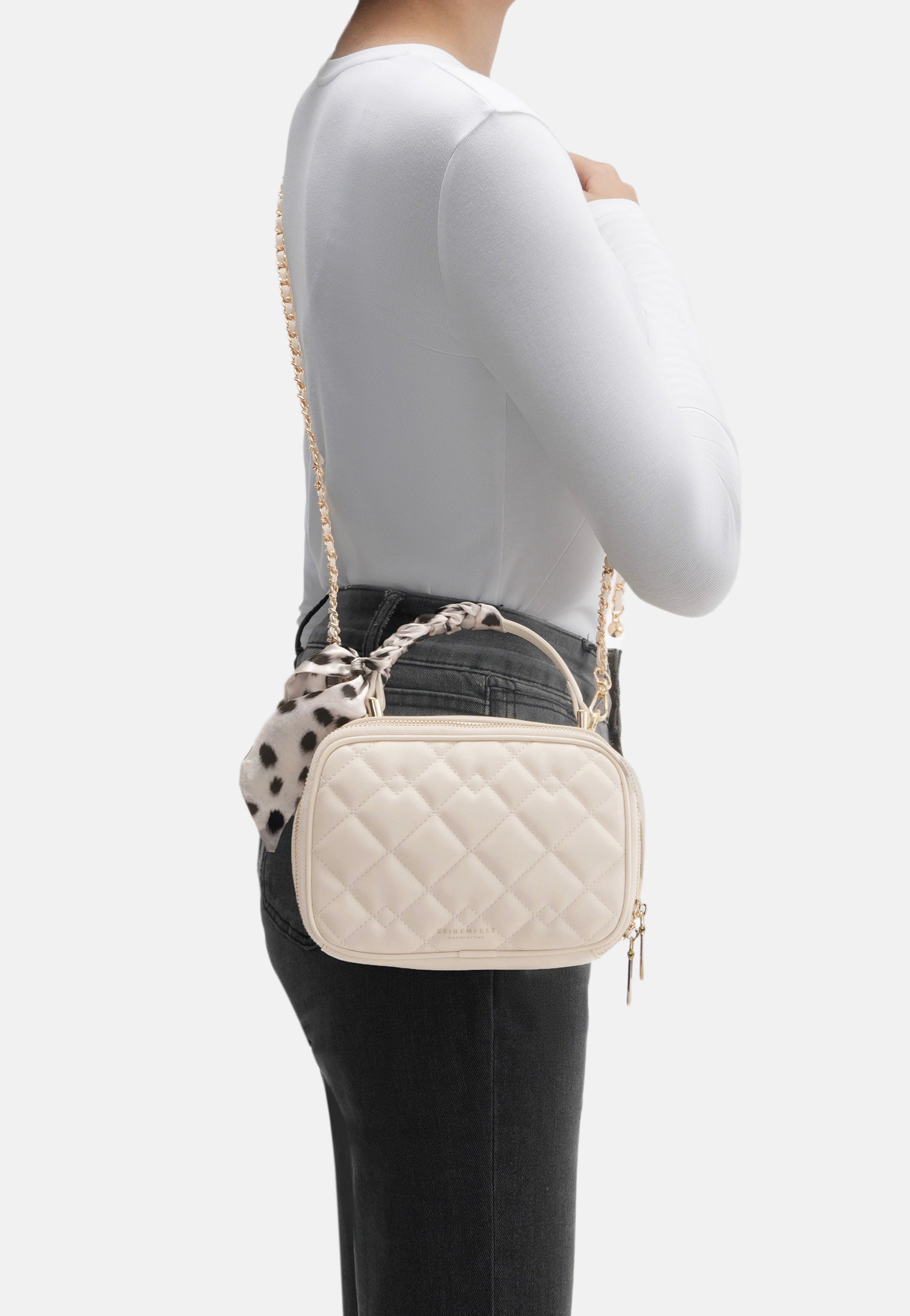 Seidenfelt Sande Case Beige Schultertasche