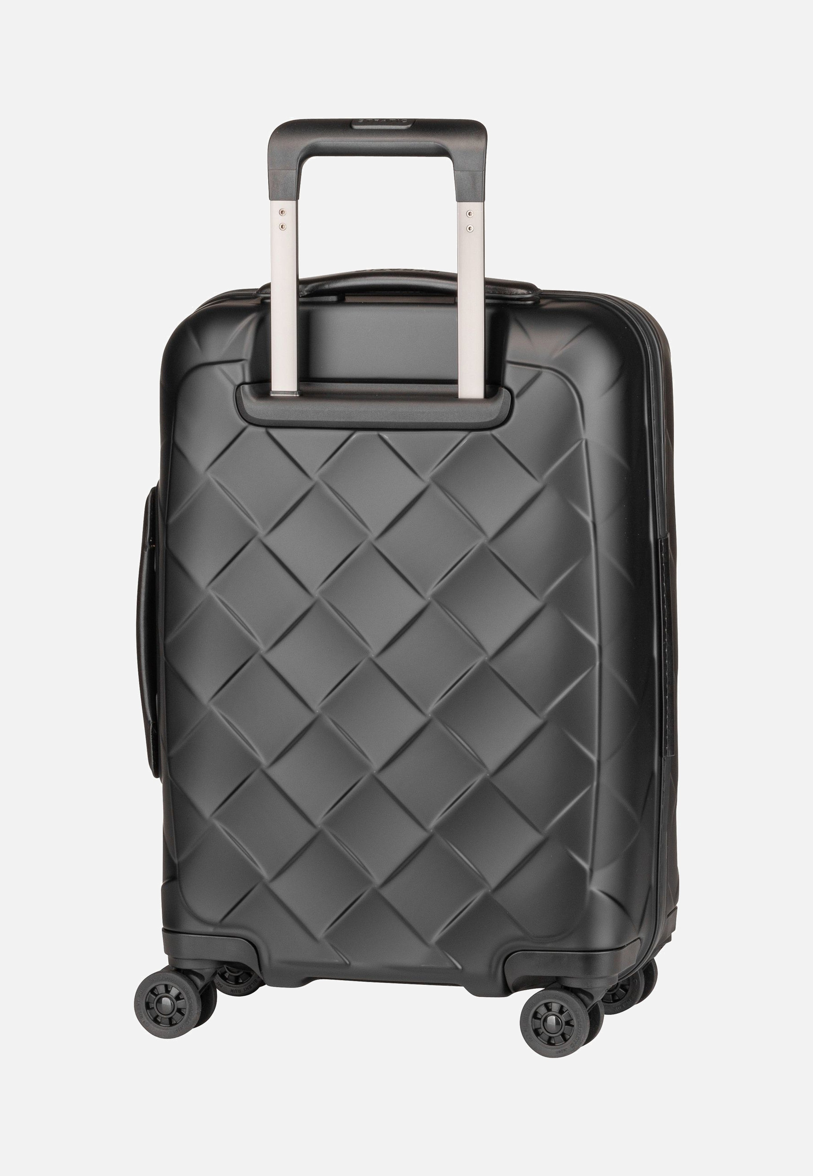 Stratic - Leather & More Trolley S Front Pocket Matt Black - Suitcase | Neutral-Image