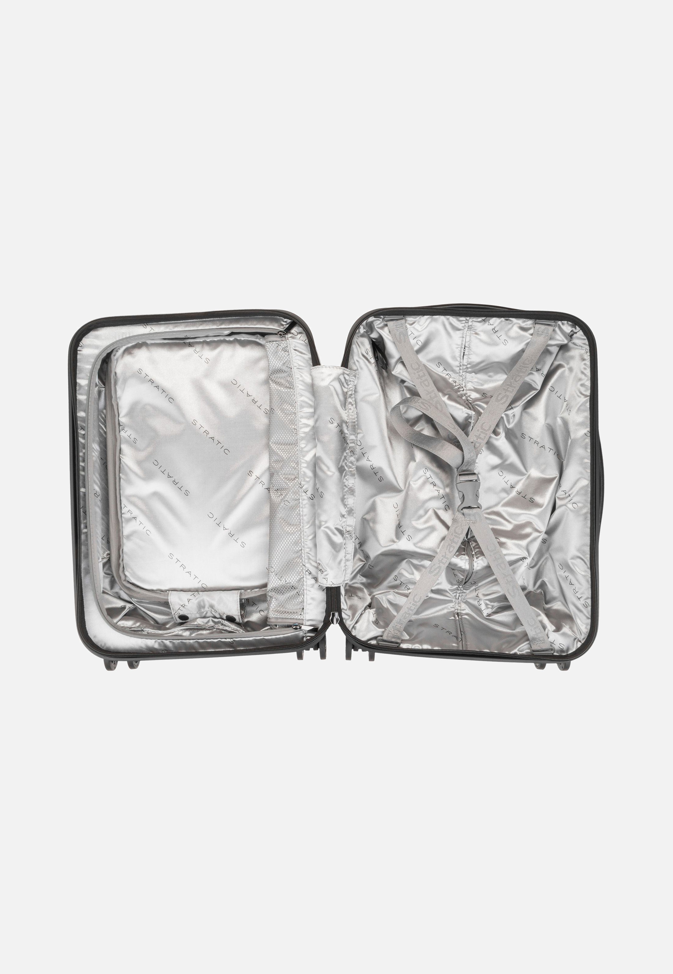 Stratic - Leather & More Trolley S Front Pocket Matt Black - Suitcase | Neutral-Image