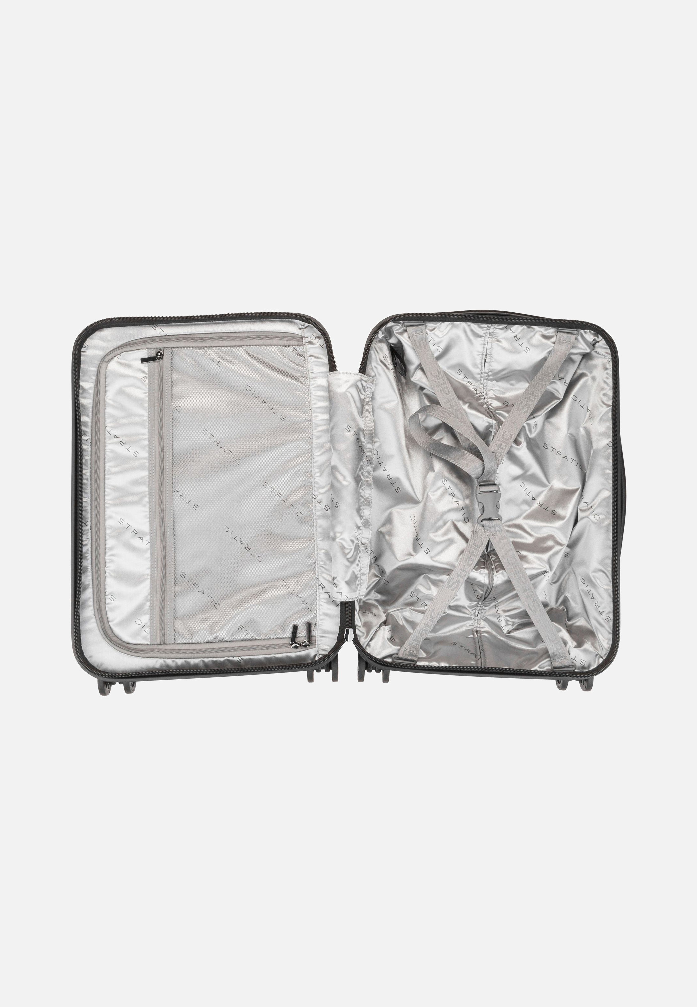 Stratic - Leather & More Trolley S Front Pocket Matt Black - Suitcase | Neutral-Image