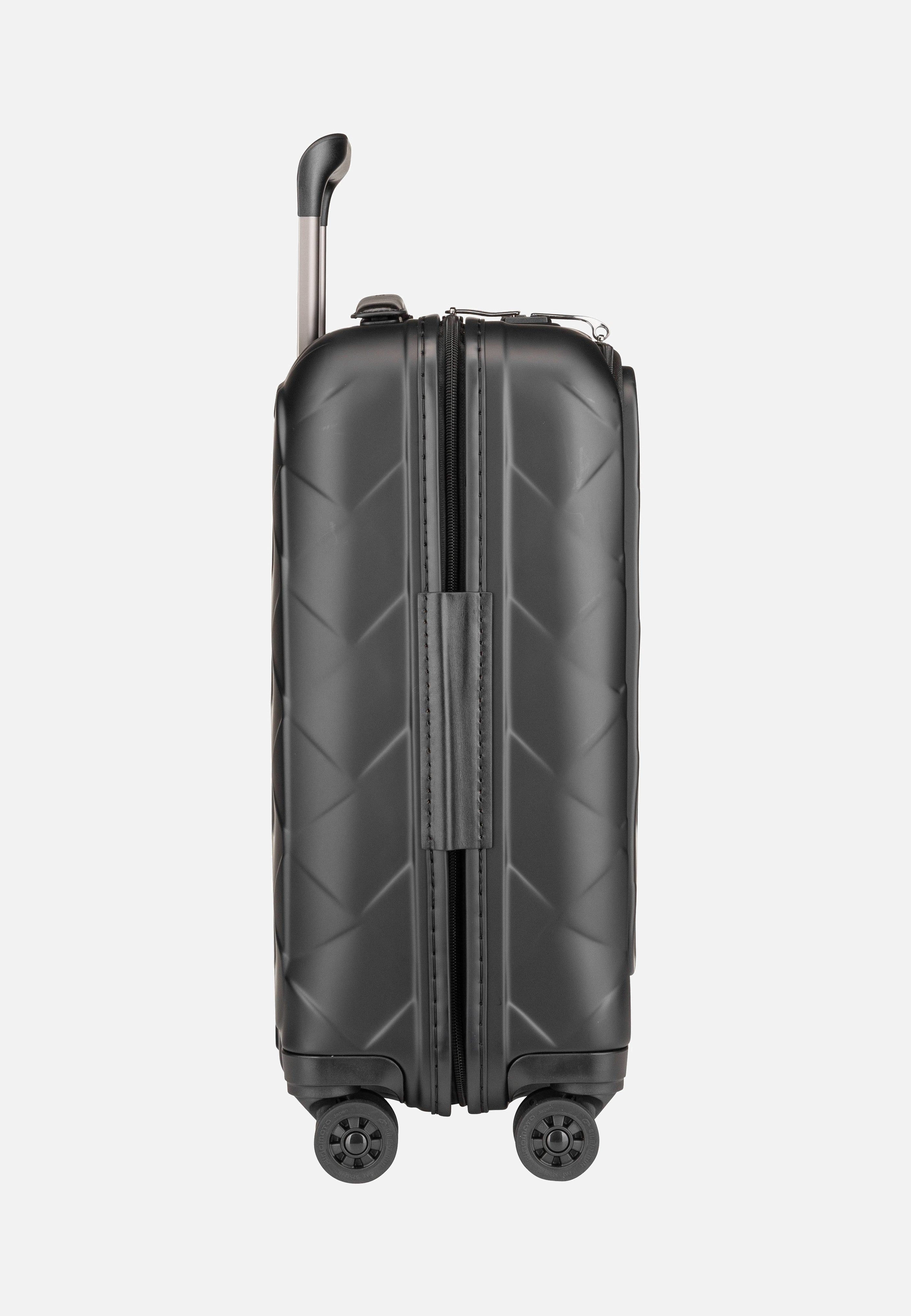 Stratic - Leather & More Trolley S Front Pocket Matt Black - Suitcase | Neutral-Image