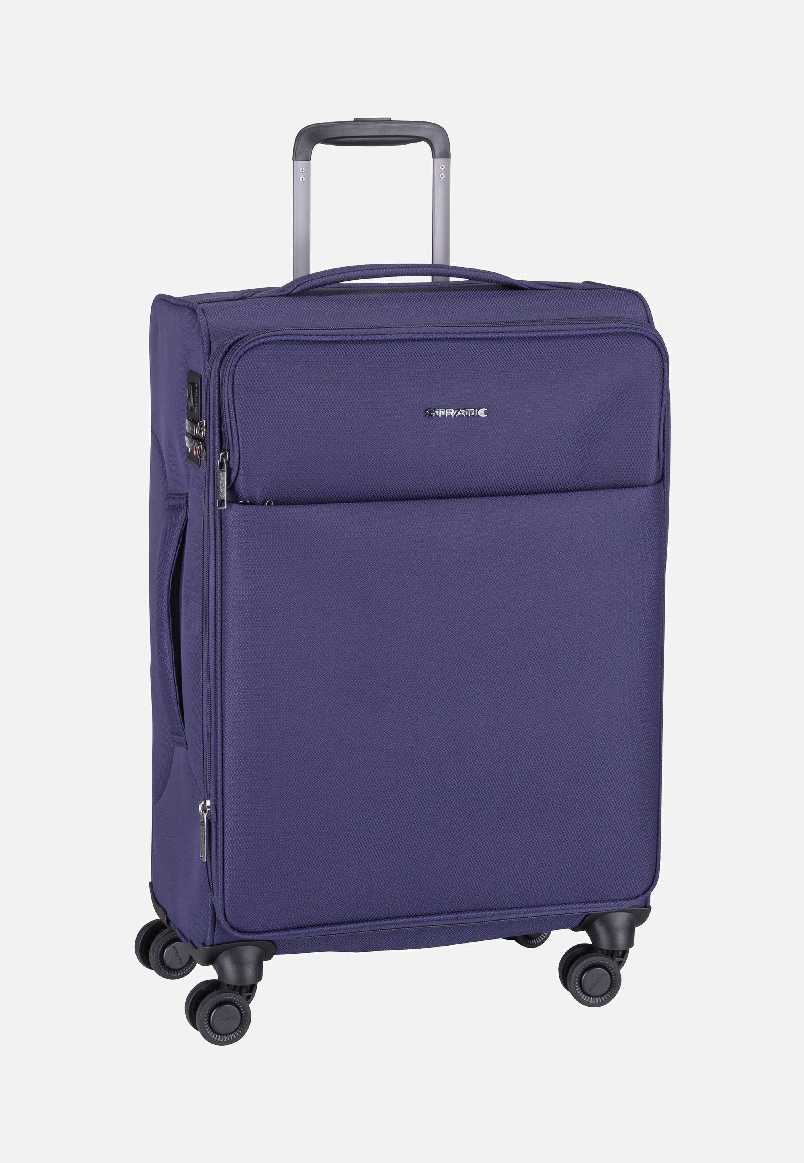 Stratic - Stratic Light+ Trolley M Dark Blue - Suitcase | Neutral-Image