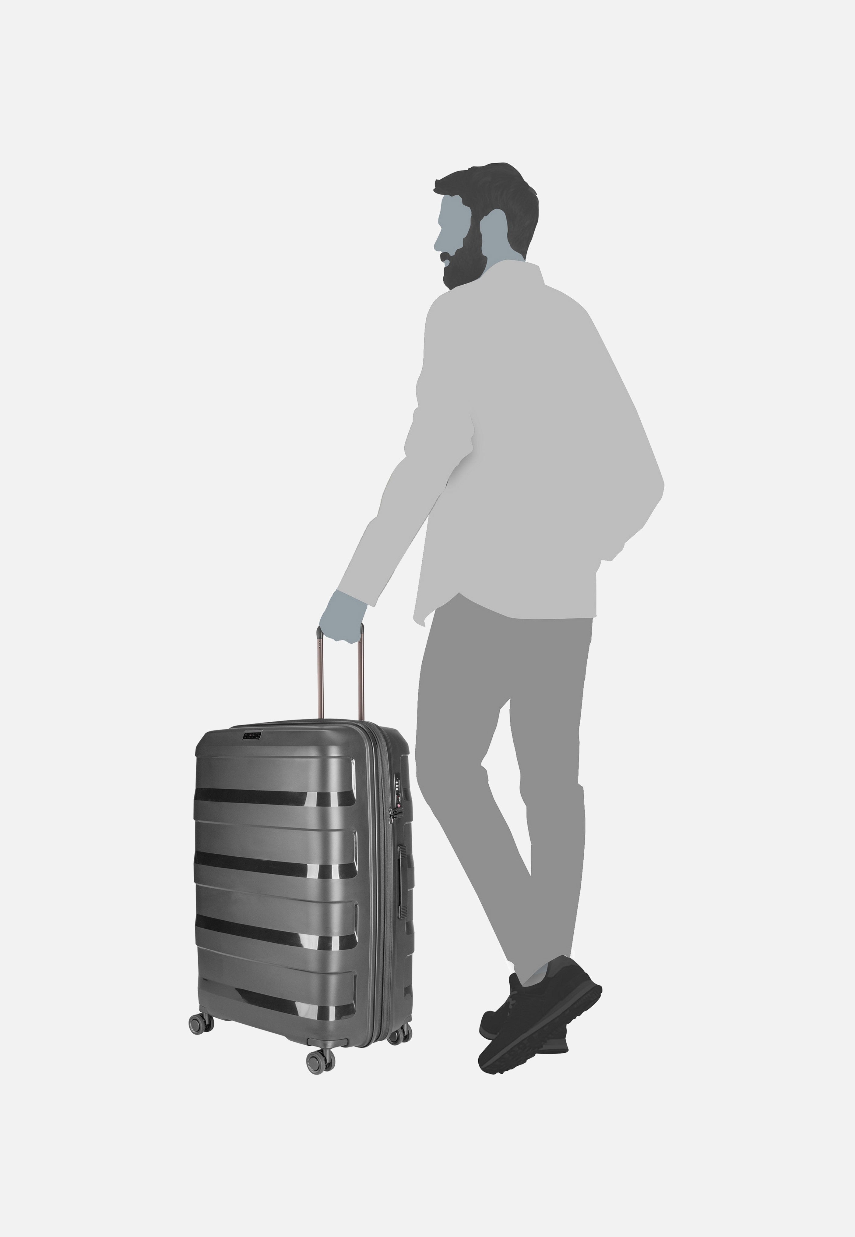 Stratic - Straw+ Trolley L Beige - Suitcase | Neutral-Image