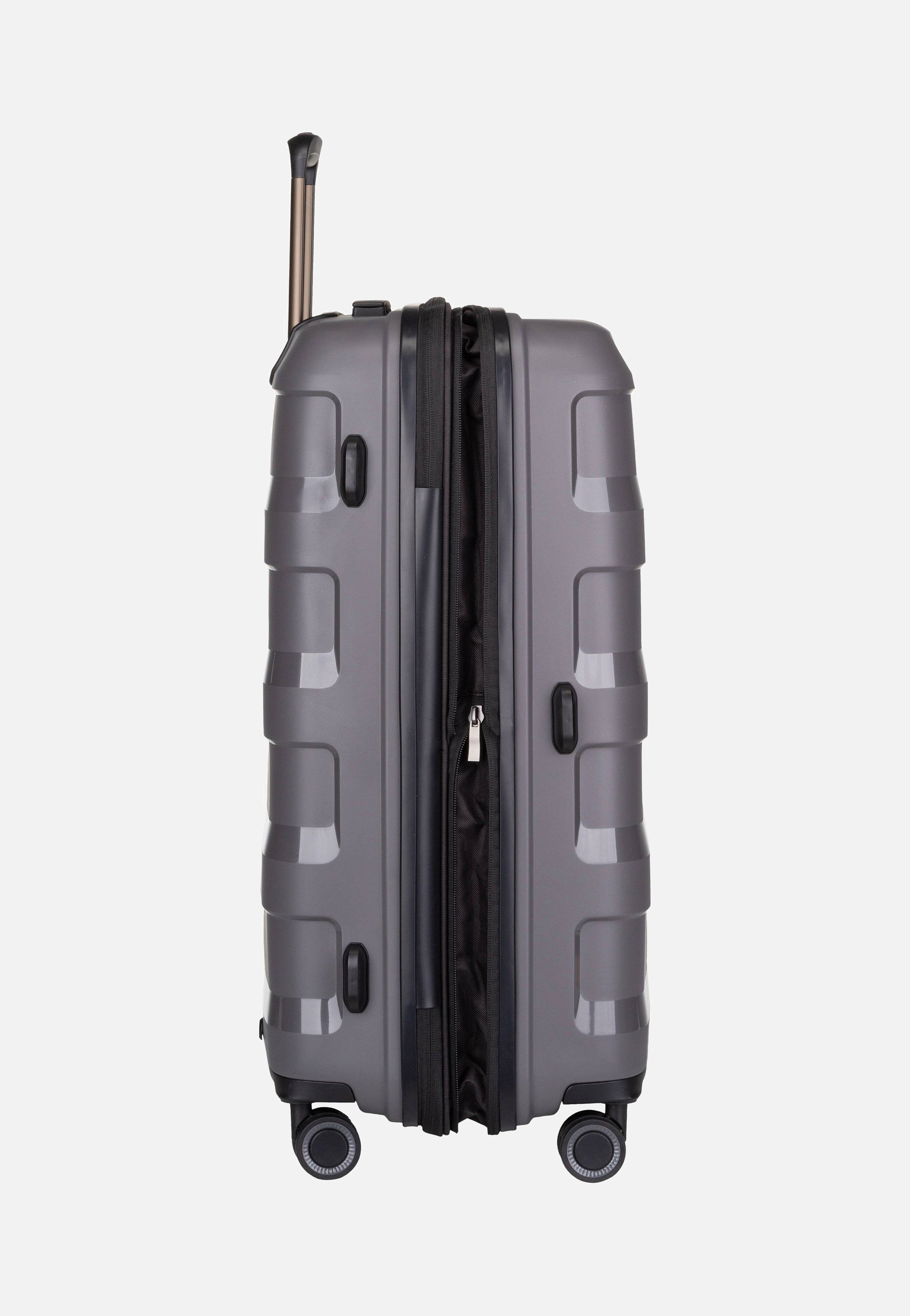 Stratic - Straw+ Trolley M Dark Grey - Suitcase | Neutral-Image