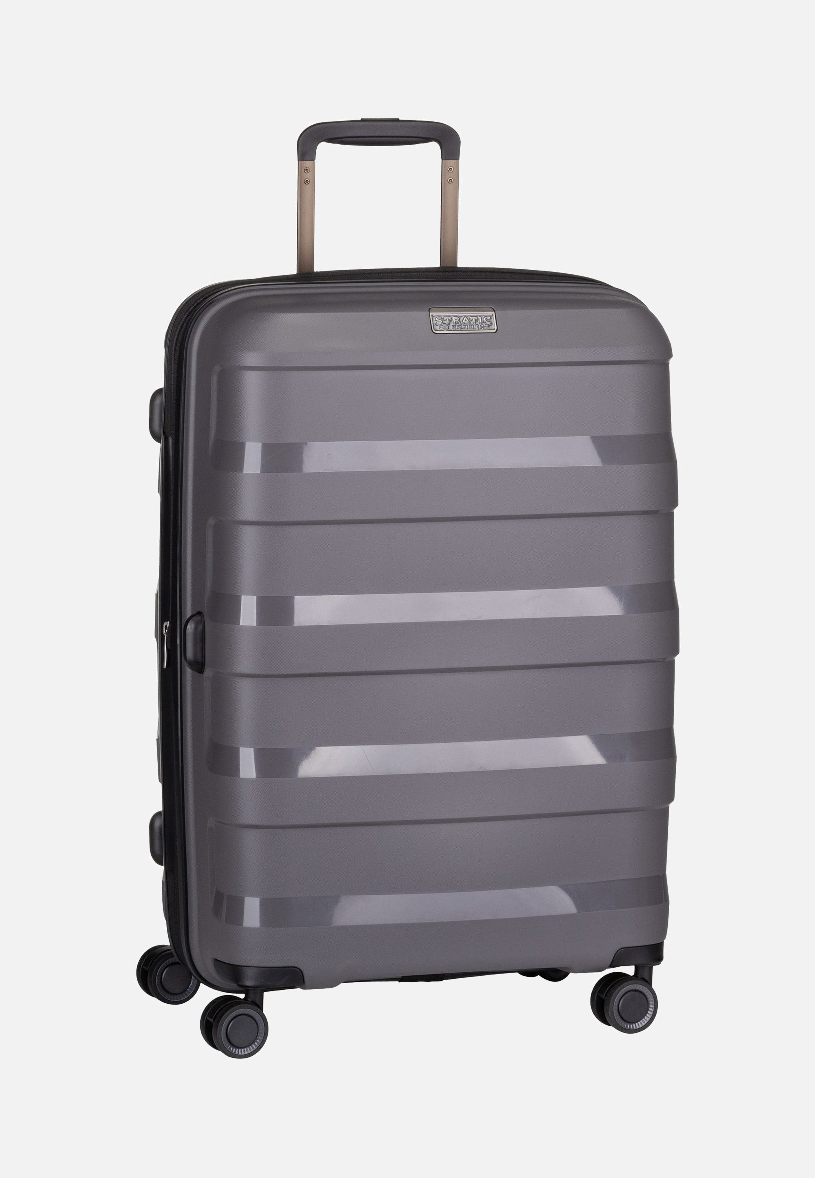 Stratic - Straw+ Trolley M Dark Grey - Suitcase | Neutral-Image
