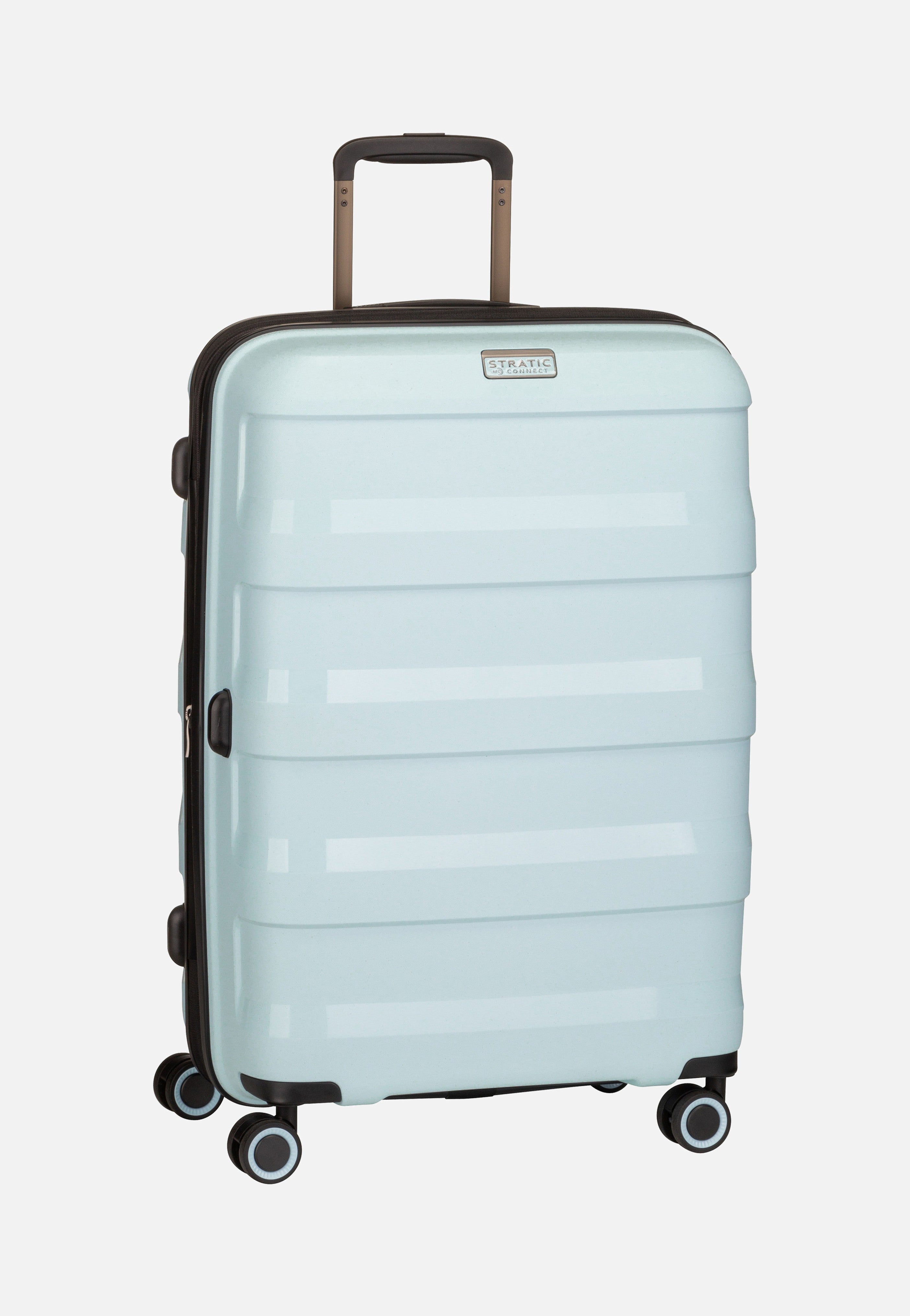 Stratic - Straw+ Trolley M Pastel Blue - Suitcase | Neutral-Image
