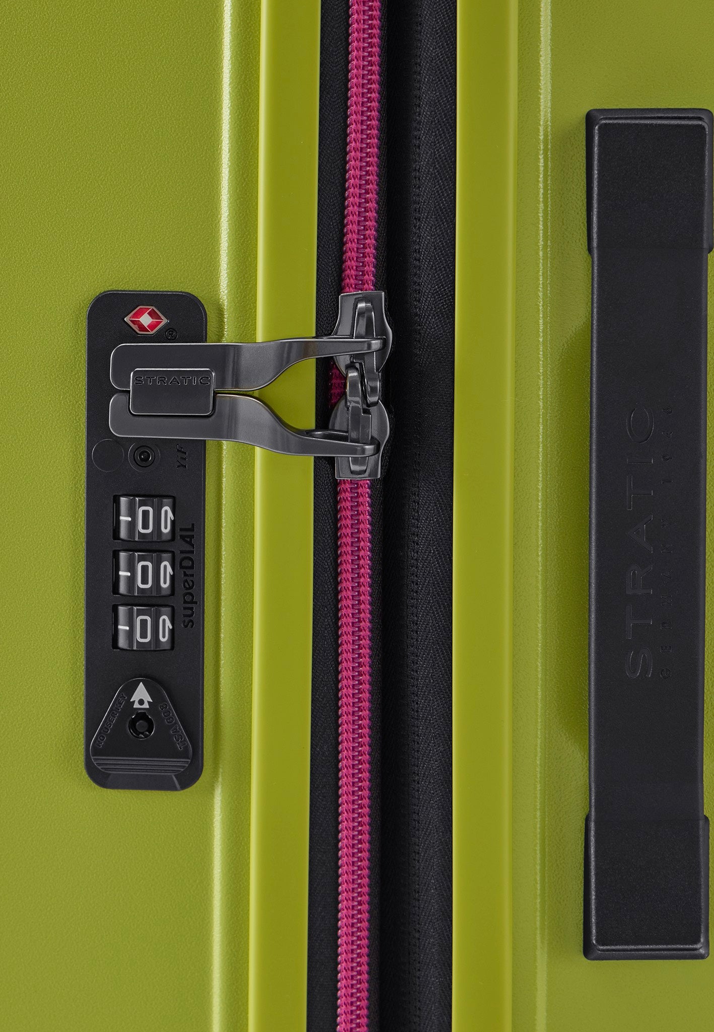 Stratic Buzz Trolley L Lime Green Suitcase