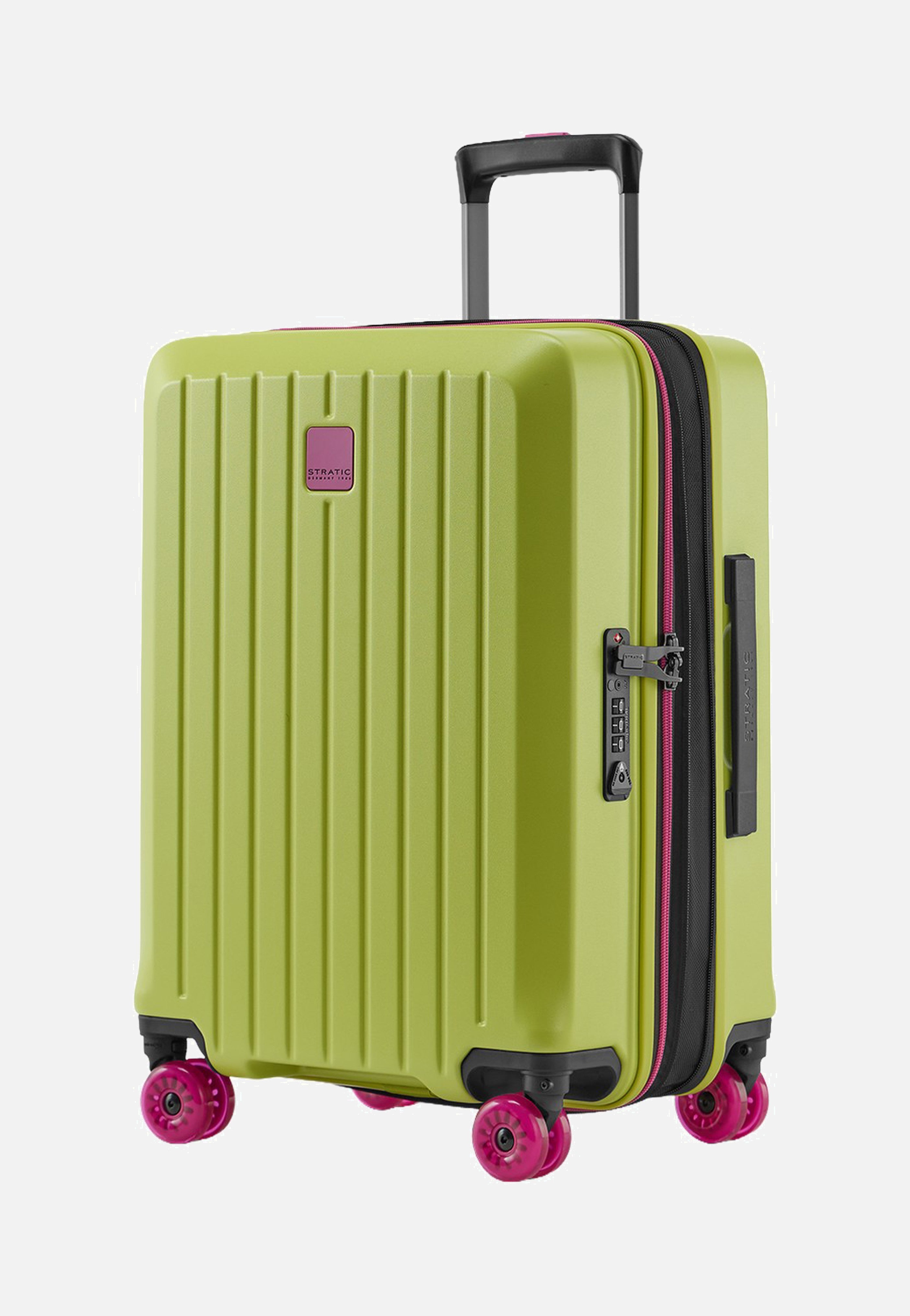 Stratic Buzz Trolley S Lime Green Suitcase