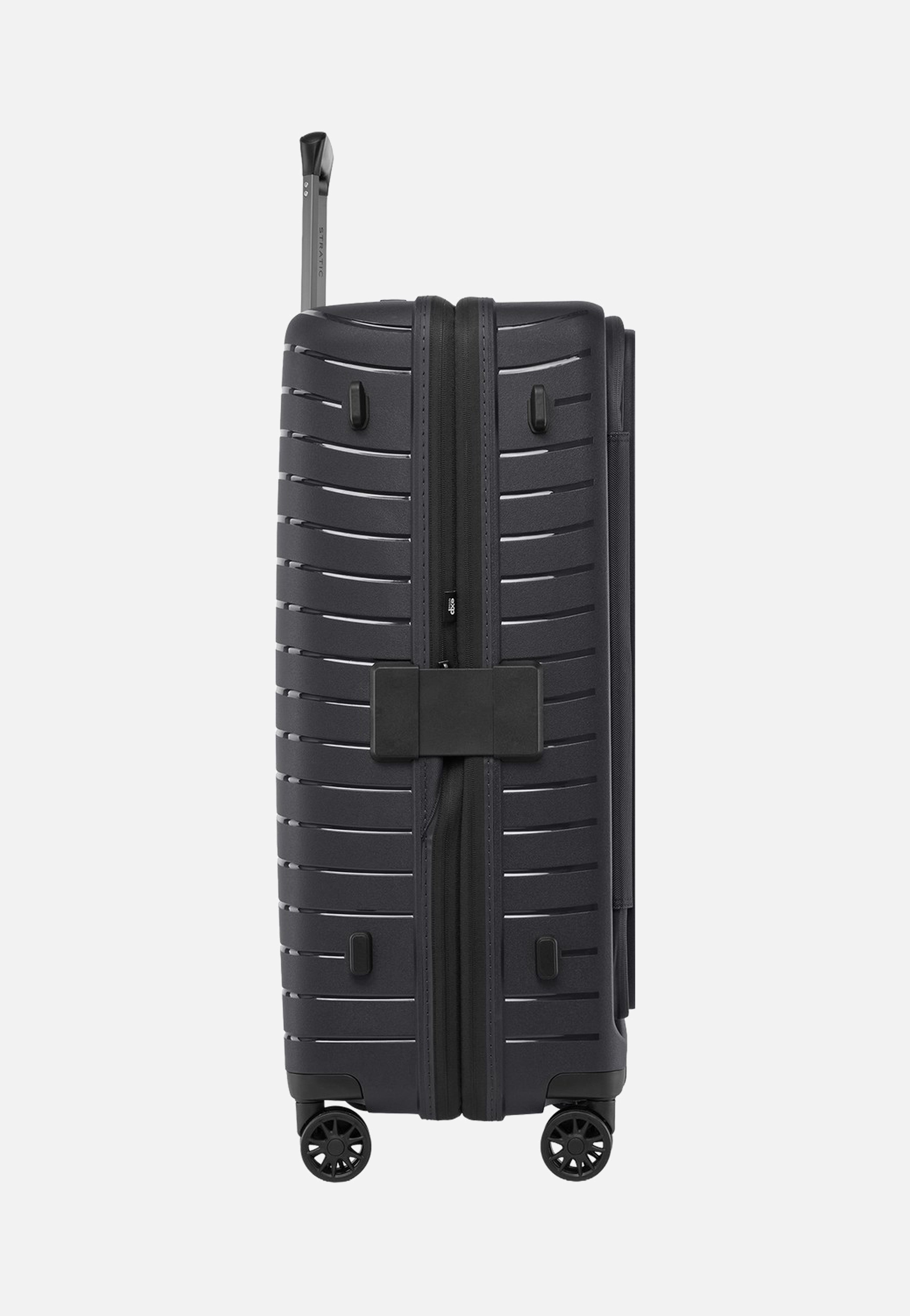 Stratic Novium ML Trolley L Black Suitcase