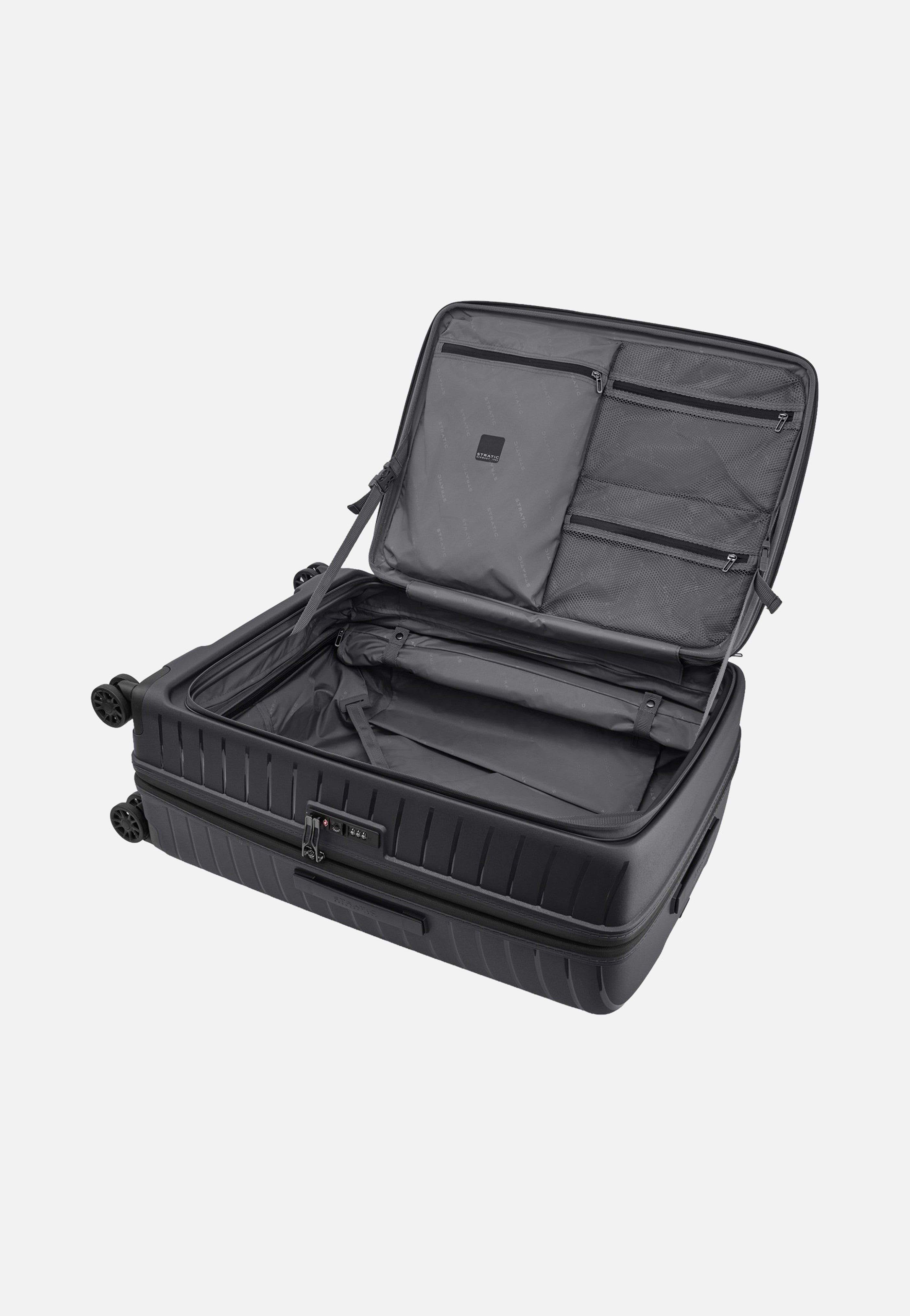 Stratic Novium ML Trolley L Black Suitcase