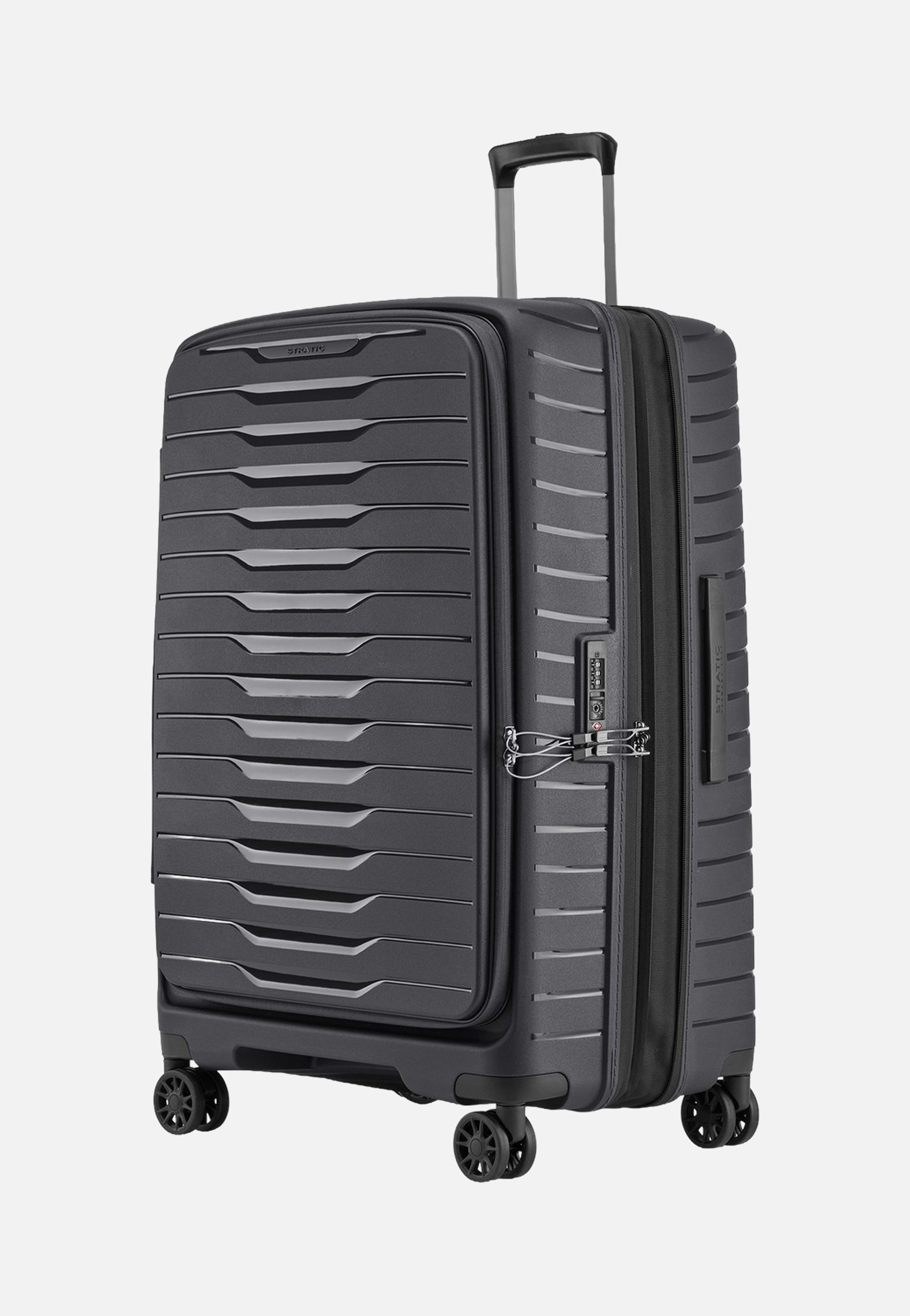 Stratic Novium ML Trolley L Black Suitcase