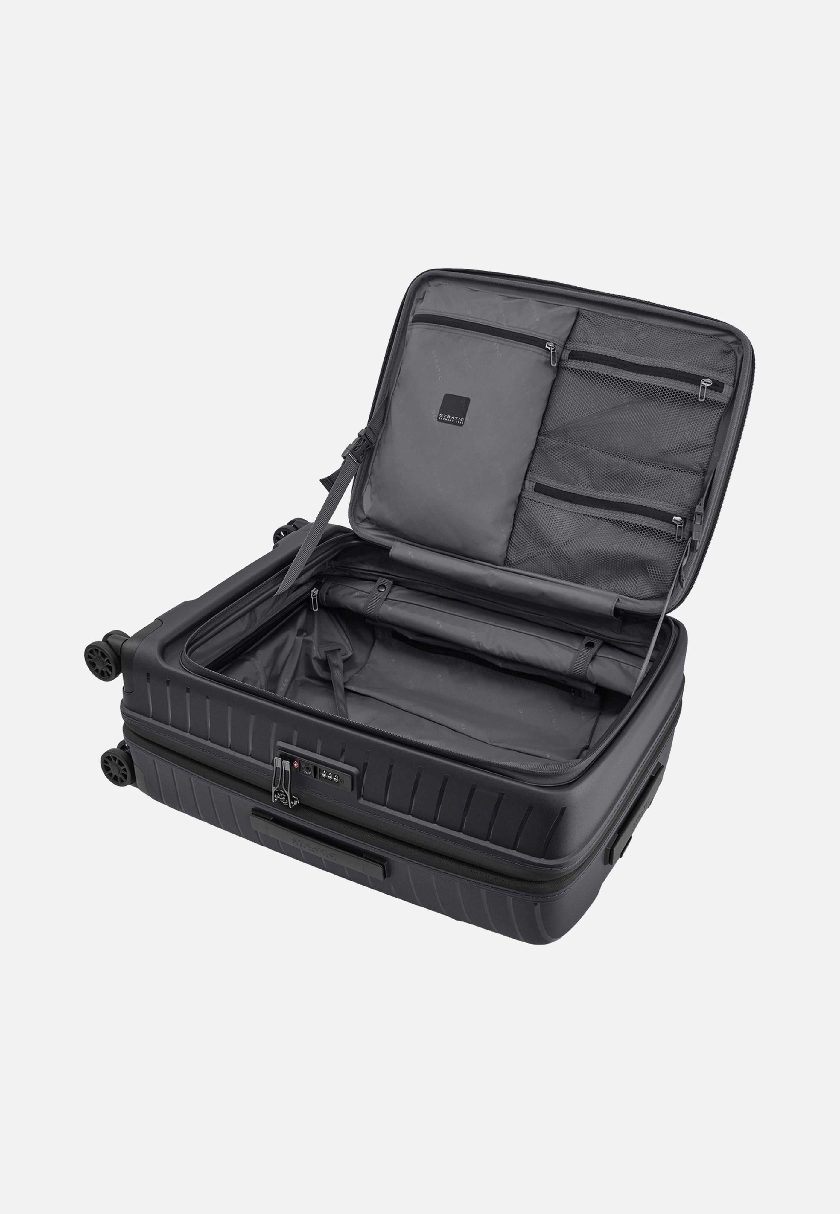 Stratic Novium ML Trolley M Black Suitcase