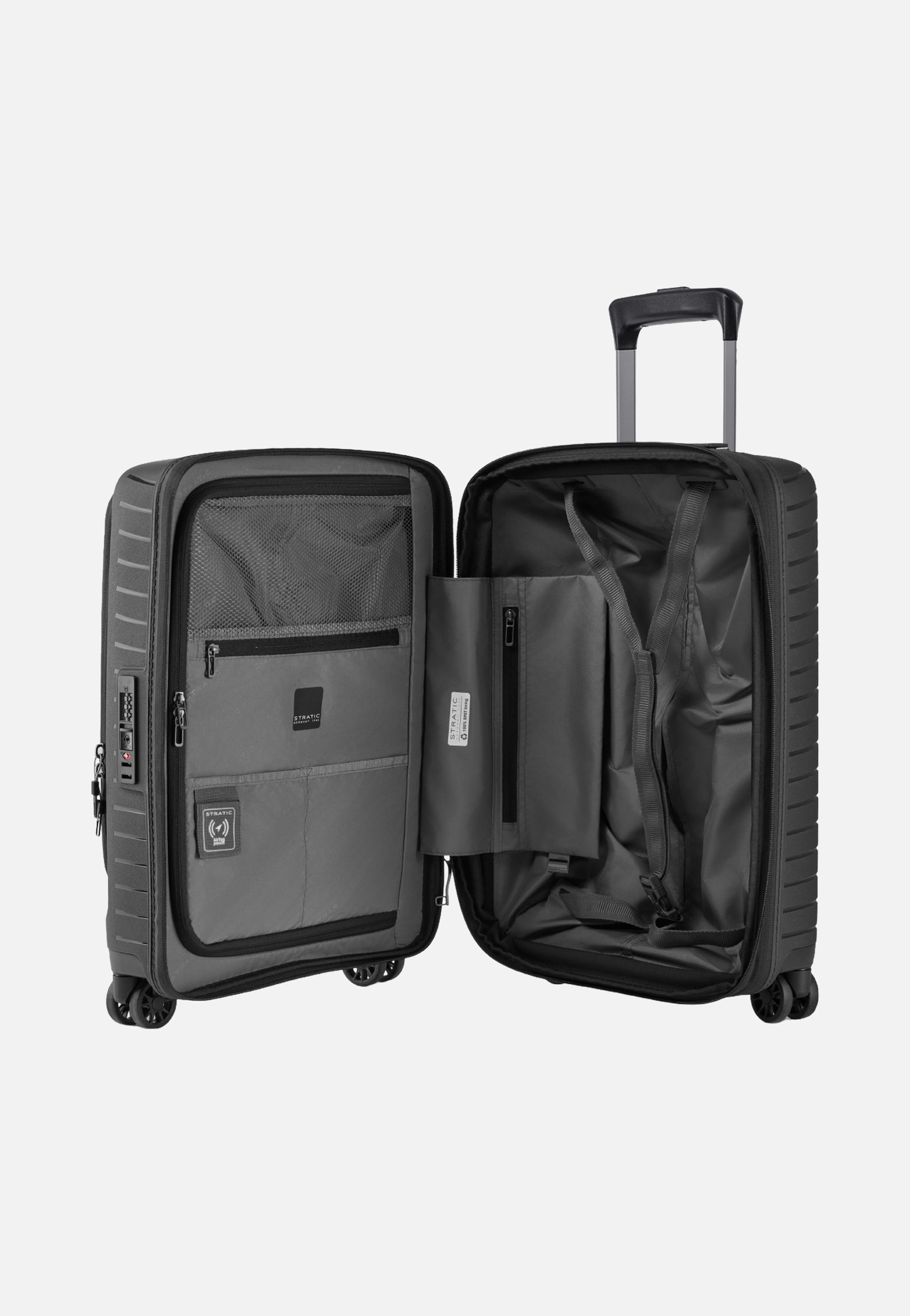 Stratic Novium ML Trolley S Black Suitcase